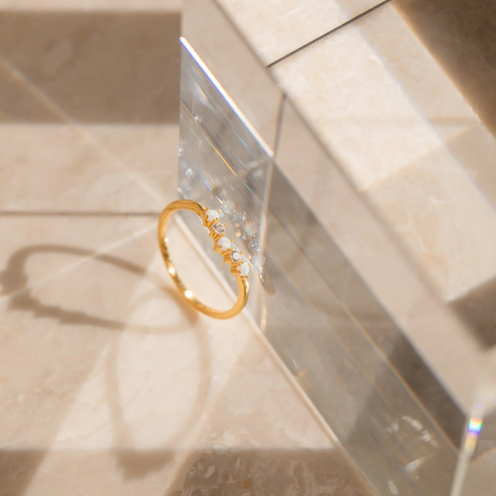 Layla Opal Diamond Ring - Image 3