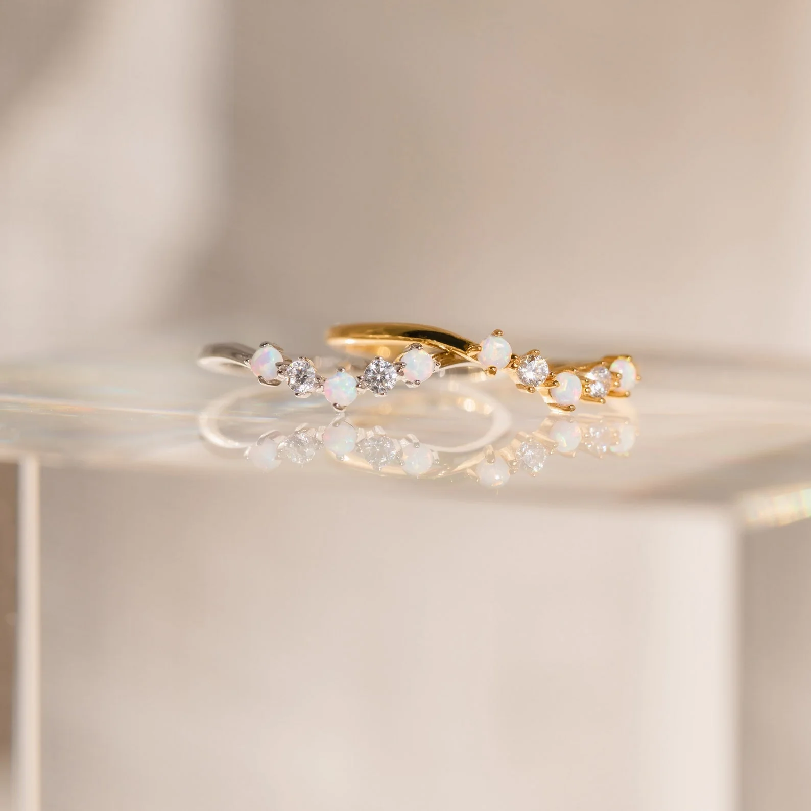 Layla Opal Diamond Ring - Image 8