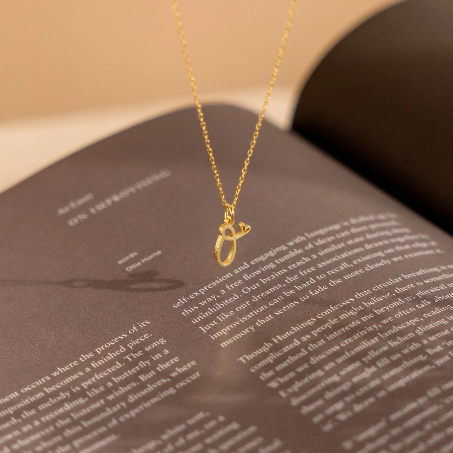 Letter Heart Necklace - Image 2