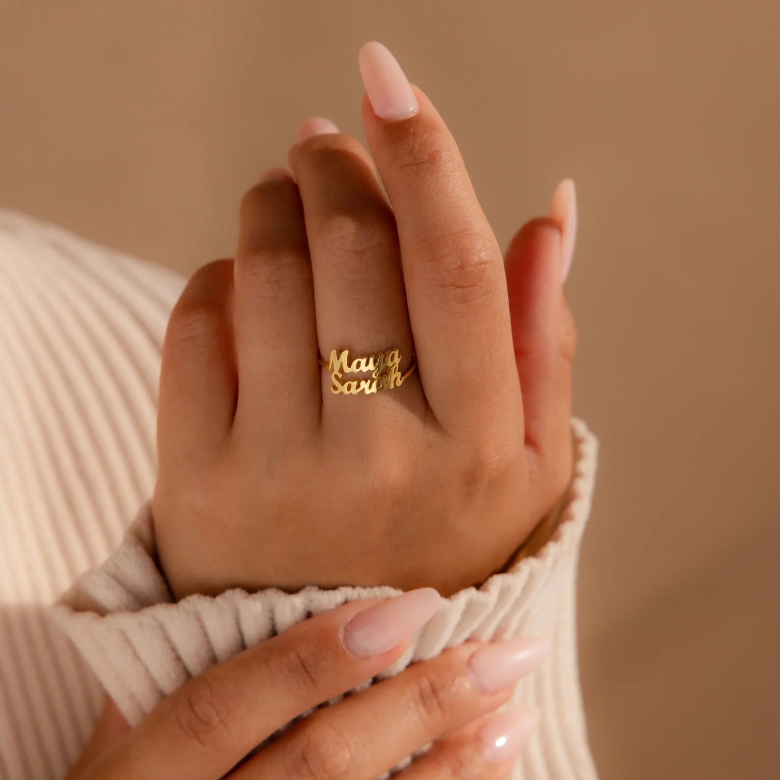 London Duo Name Ring - Image 2