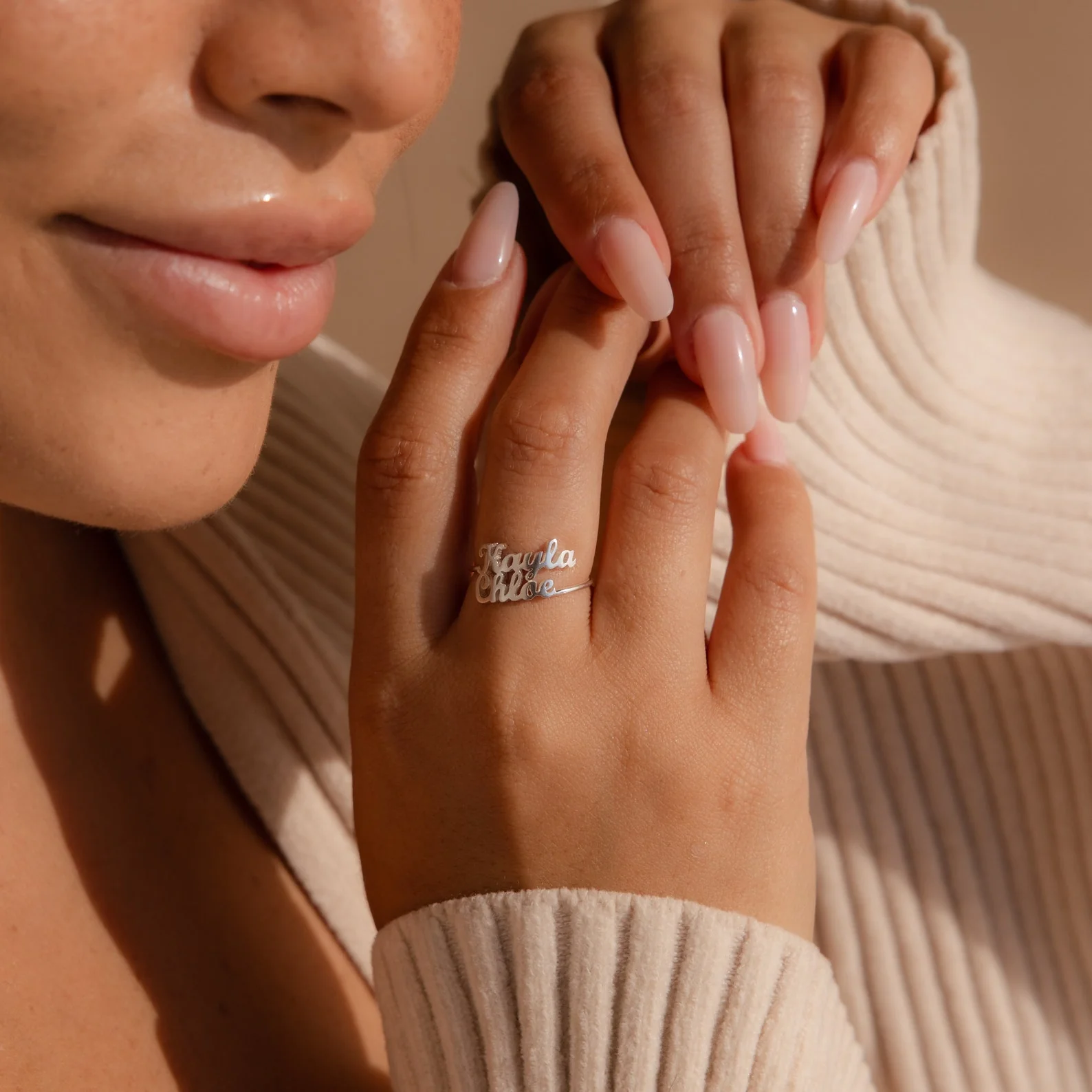 London Duo Name Ring - Image 4