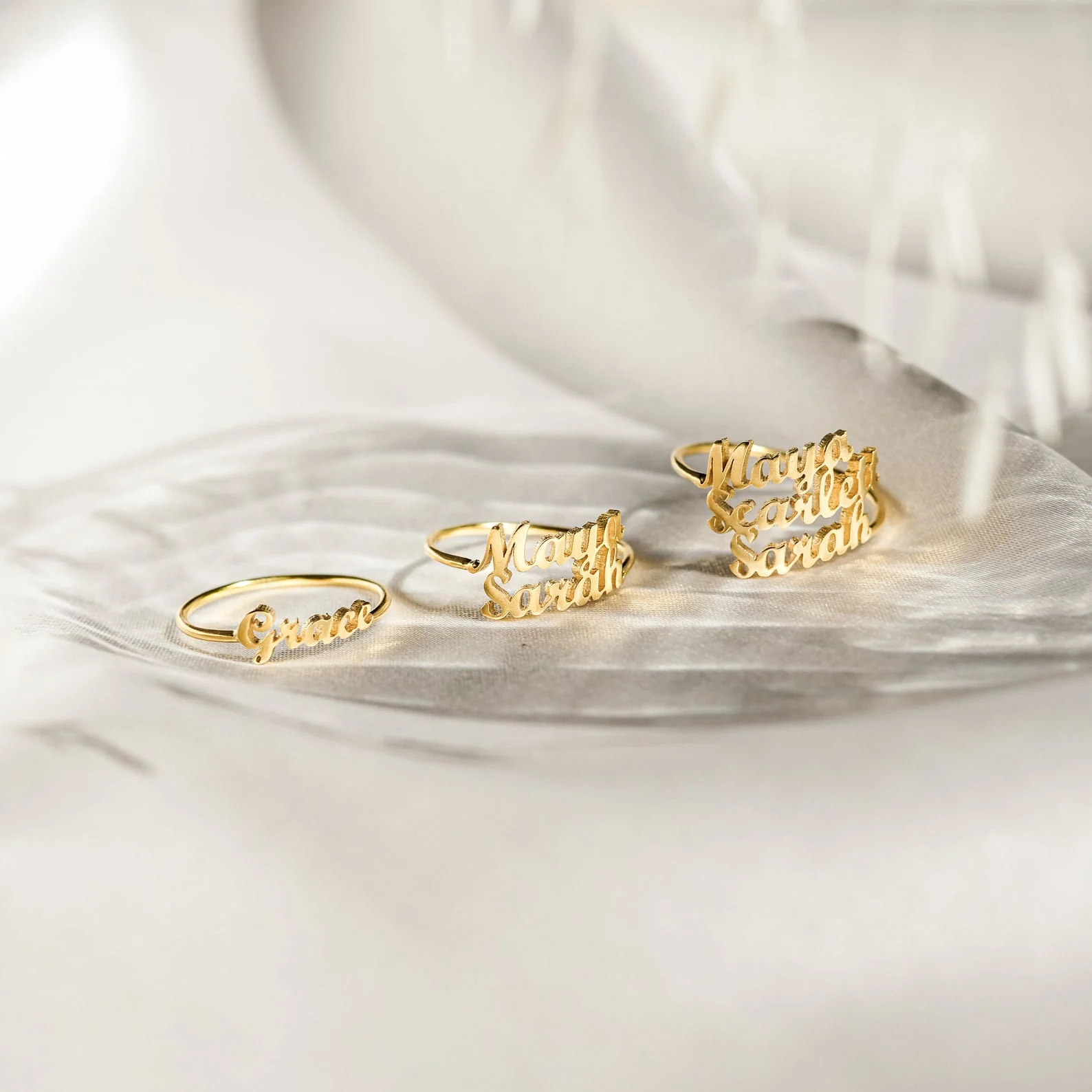 London Triple Name Ring - Image 5