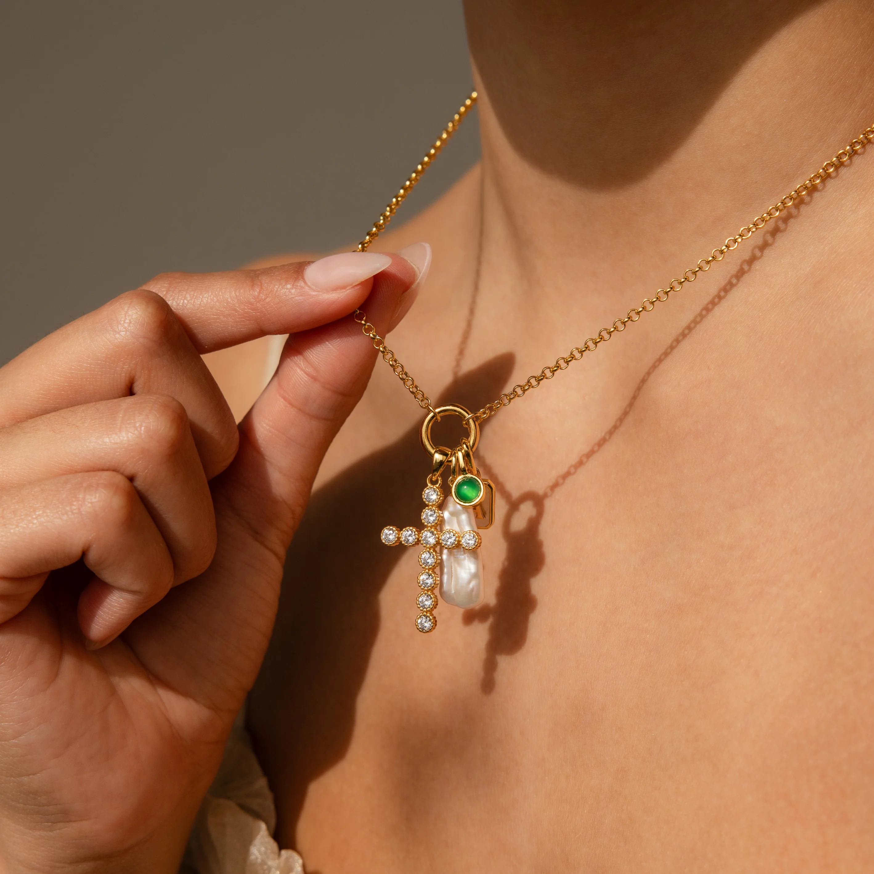 Long Baroque Pearl Charm - Image 7