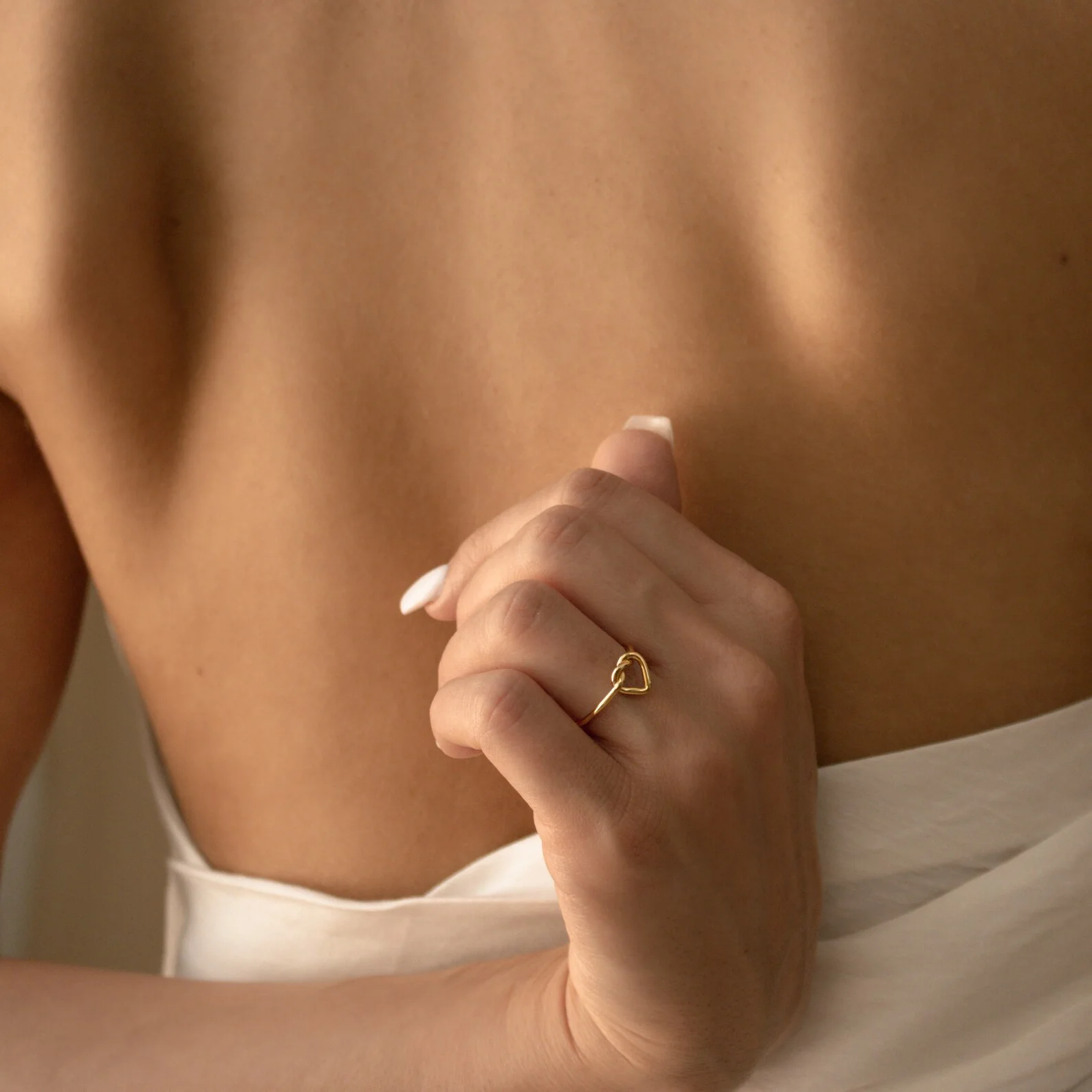 Love Heart Knot Ring - Image 3