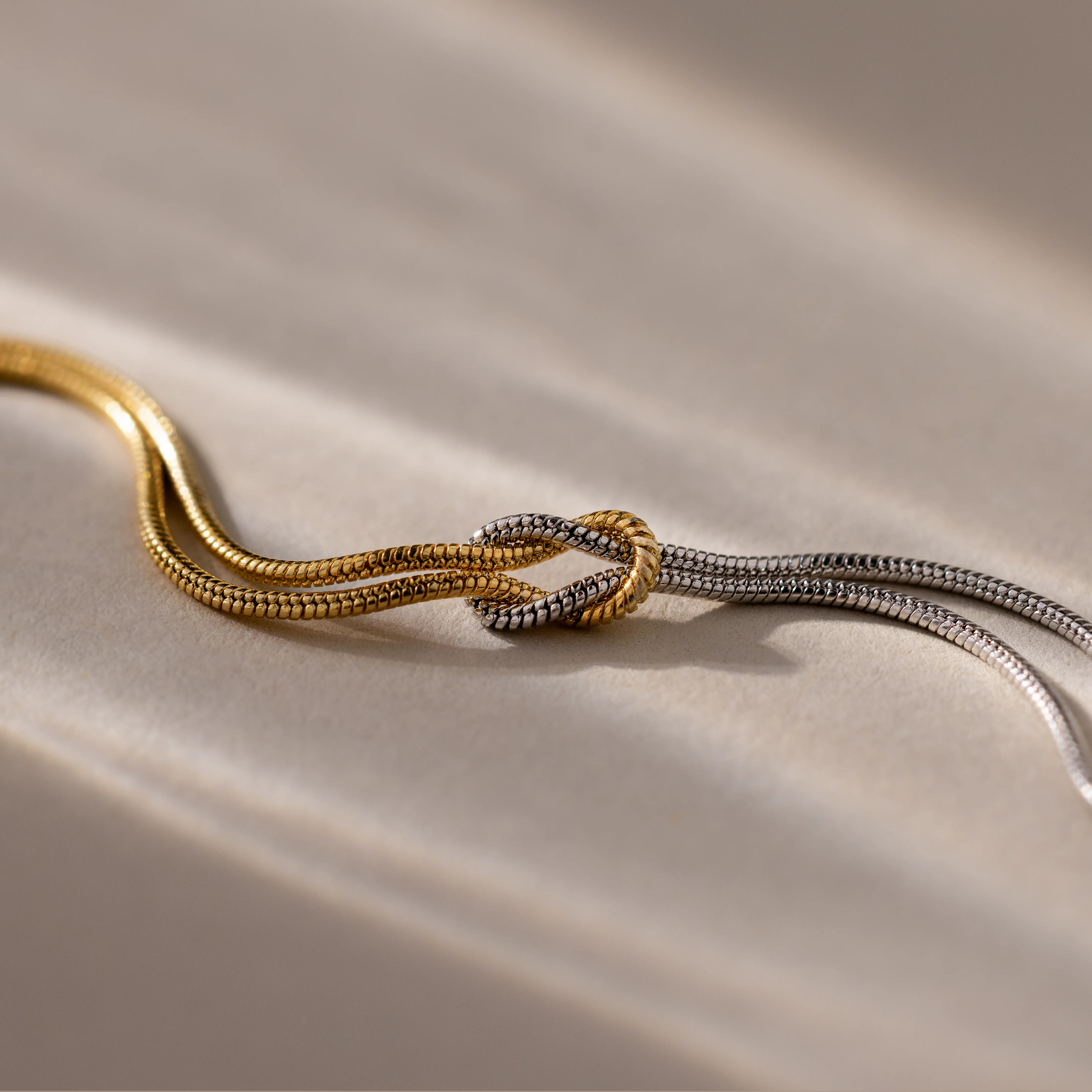 Love Knot Bracelet in Mixed Metal - Image 3