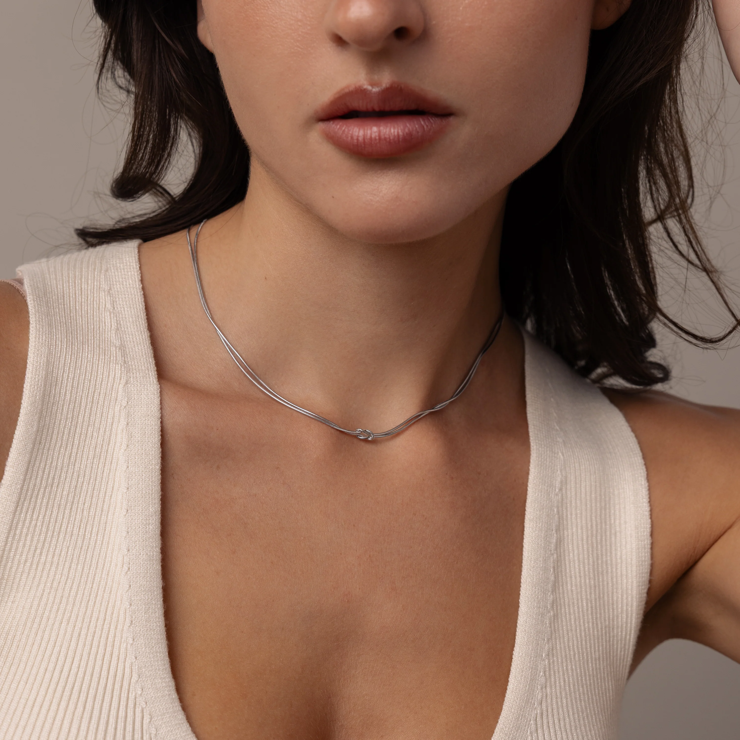 Love Knot Chain Necklace - Image 7