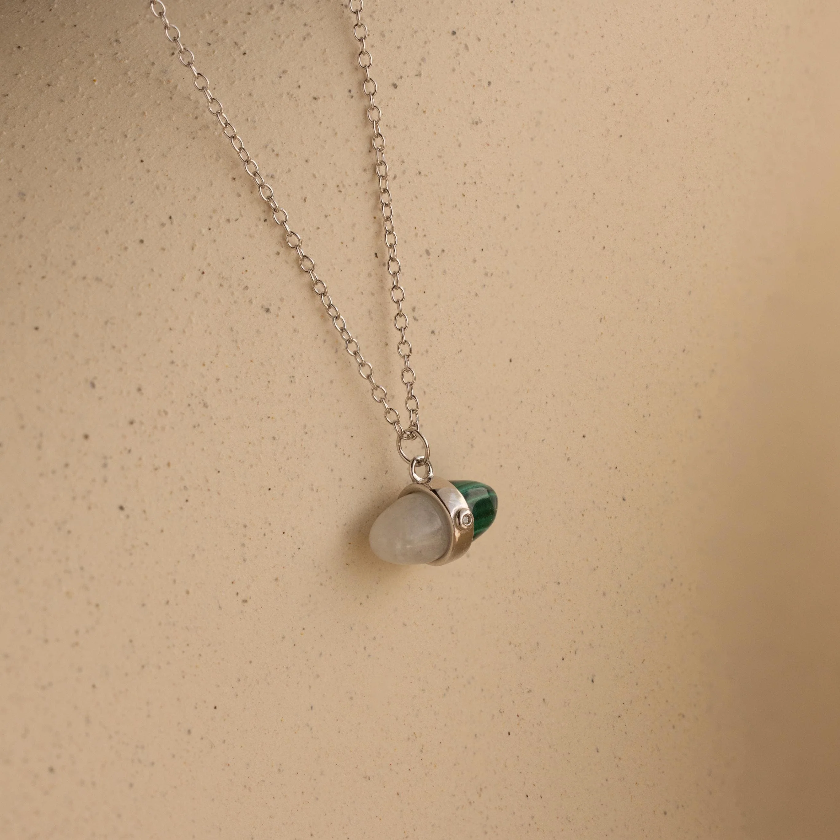 Malachite & Moonstone Necklace - Image 5