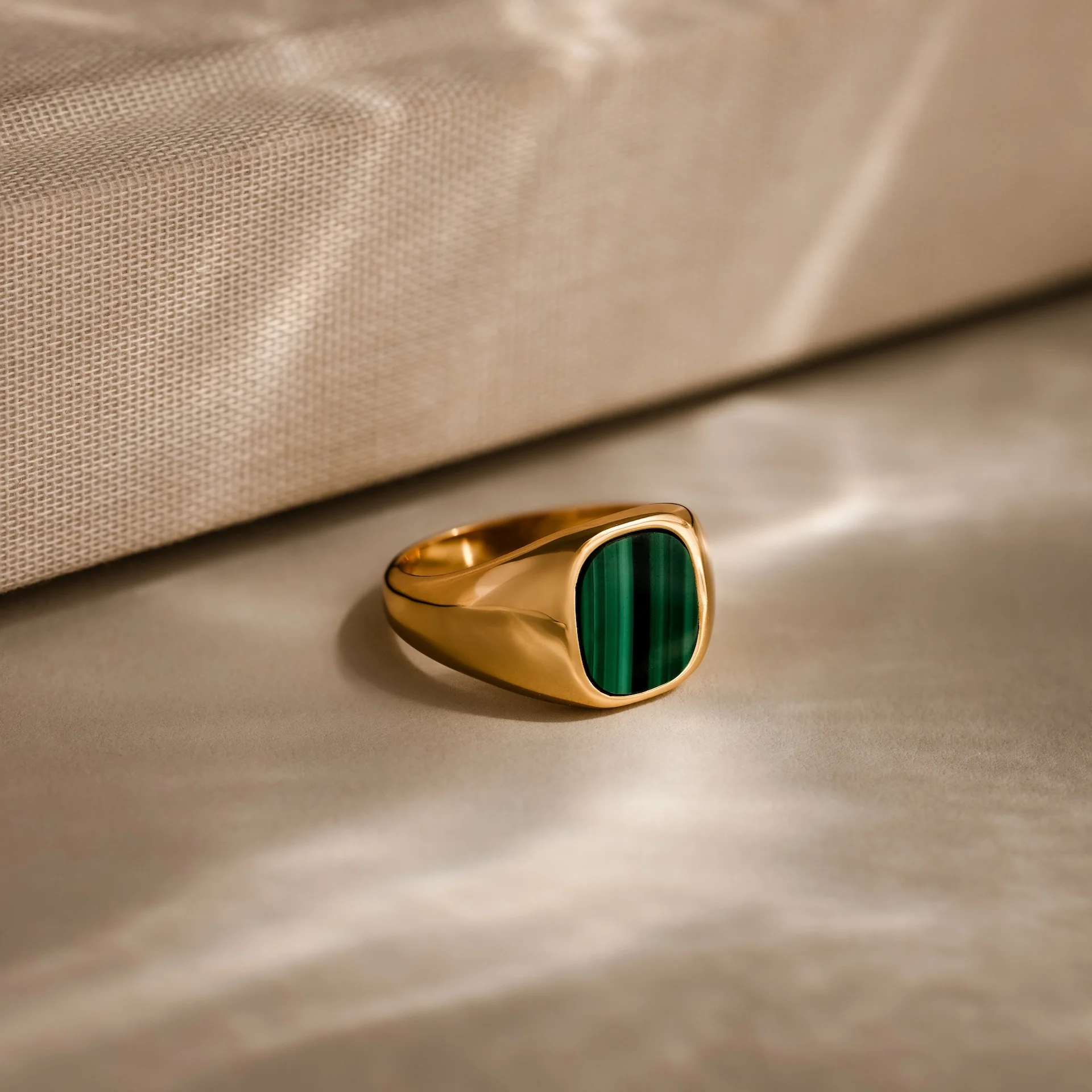 Malachite Signet Ring - Image 3