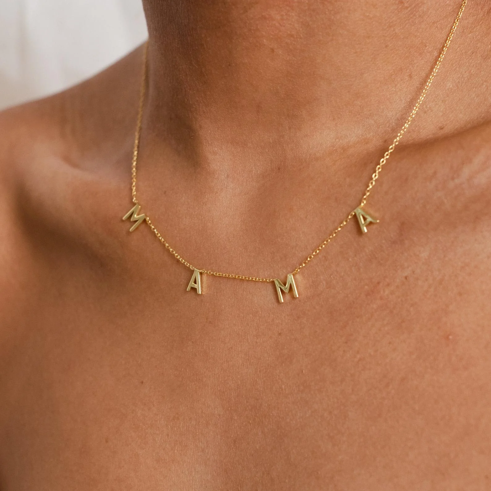 Mama Letter Necklace - Image 3