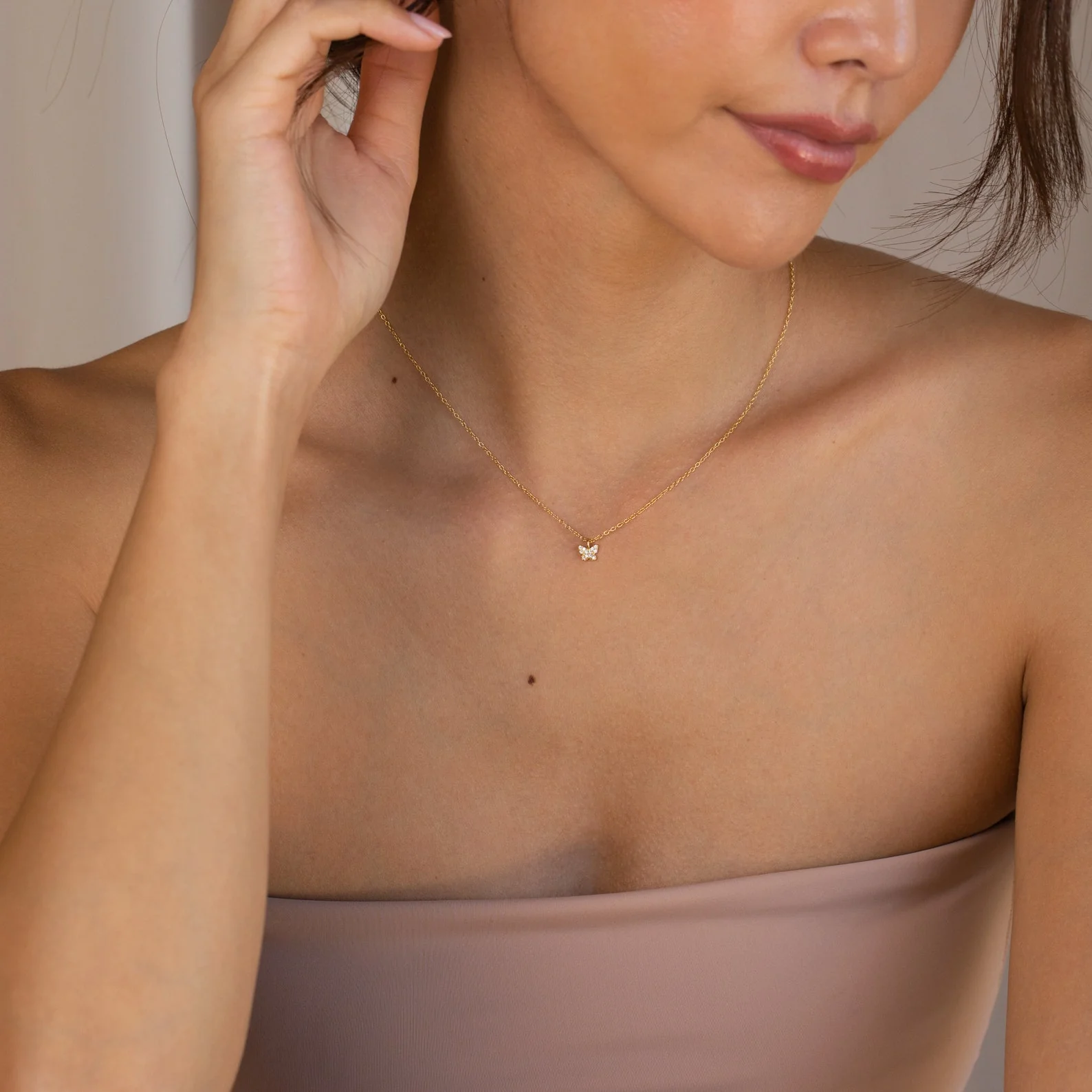 Mandy Pave Butterfly Necklace - Image 6