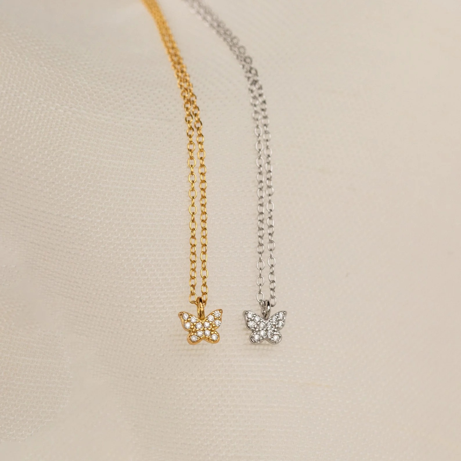 Mandy Pave Butterfly Necklace - Image 7