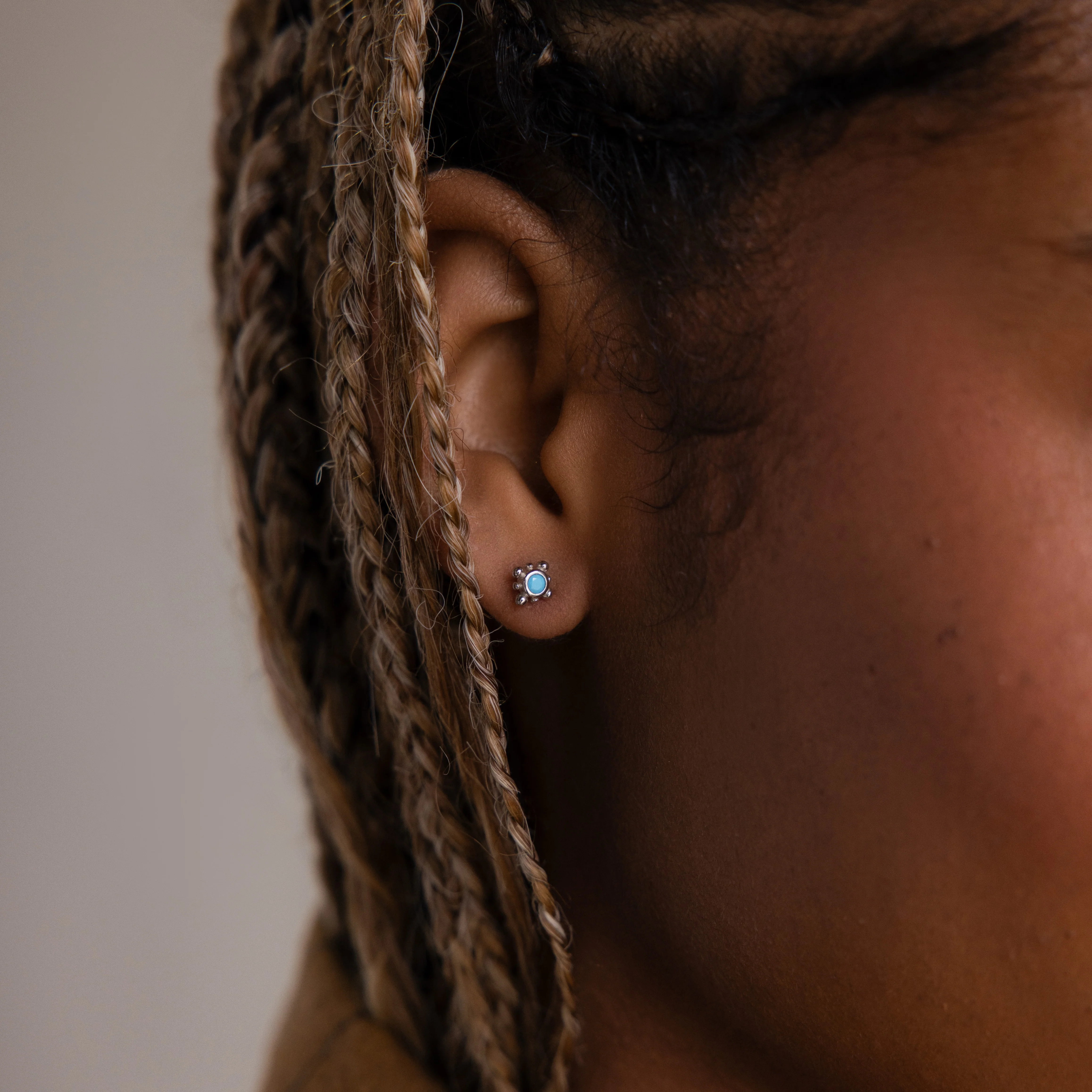Mara Studs in Silver - Image 2