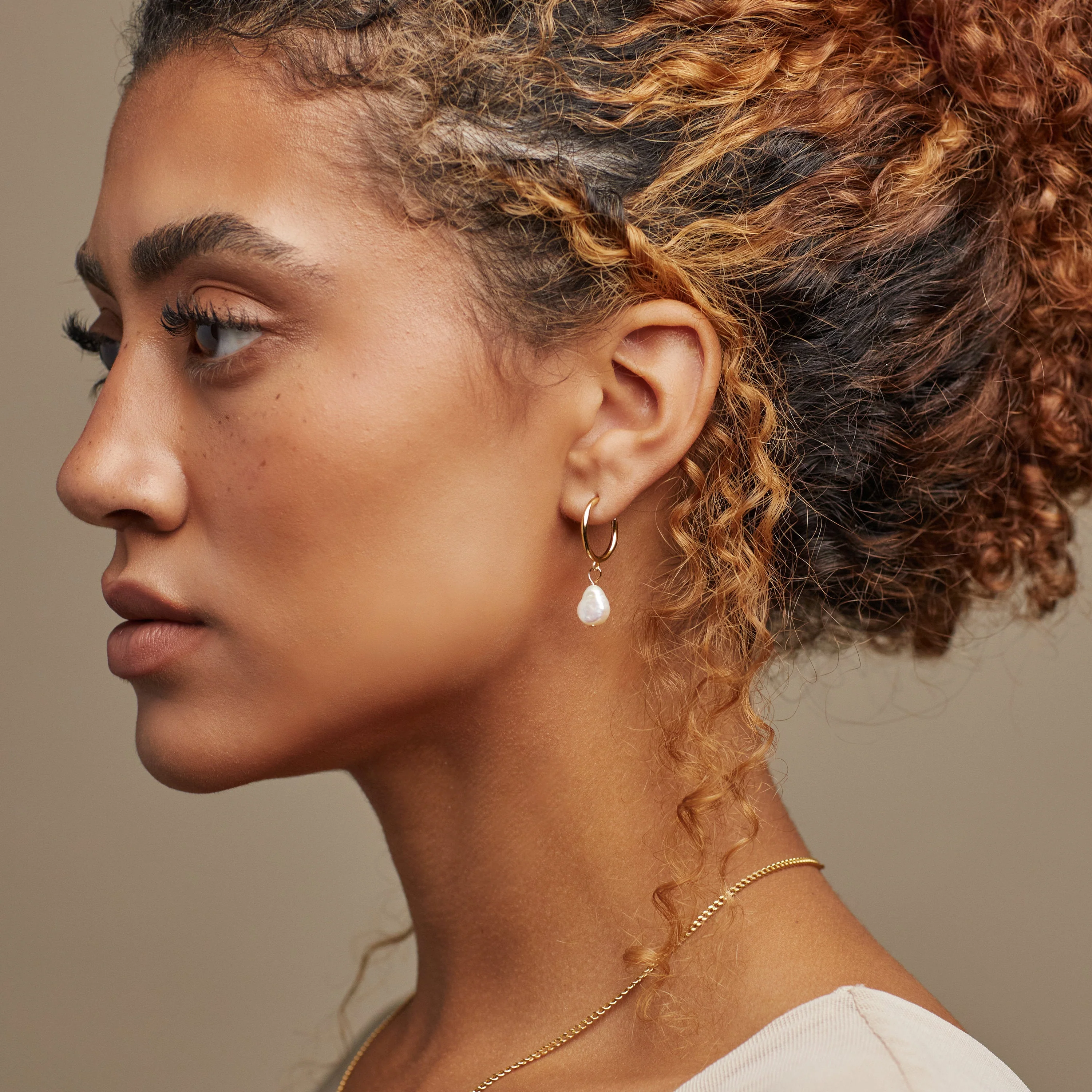 Margot Pearl Hoops - Image 7