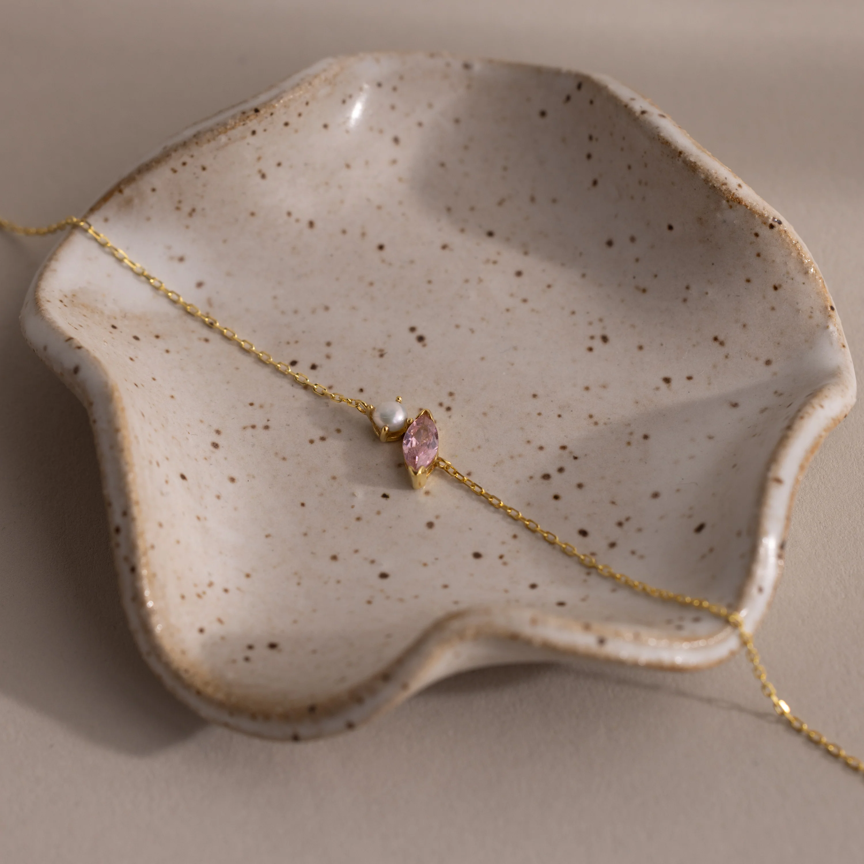 Marquise Birthstone & Pearl Bracelet - Image 12