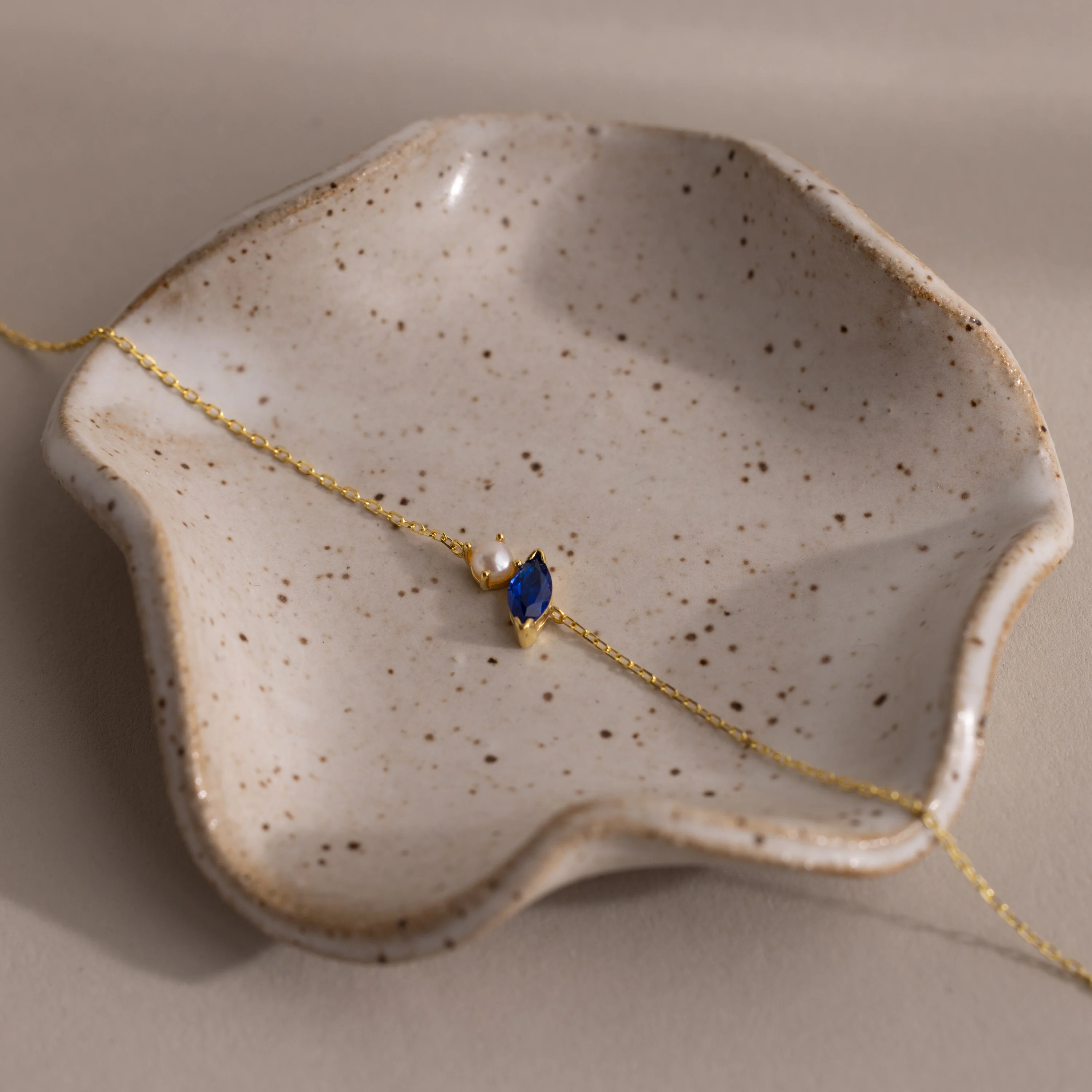 Marquise Birthstone & Pearl Bracelet - Image 16