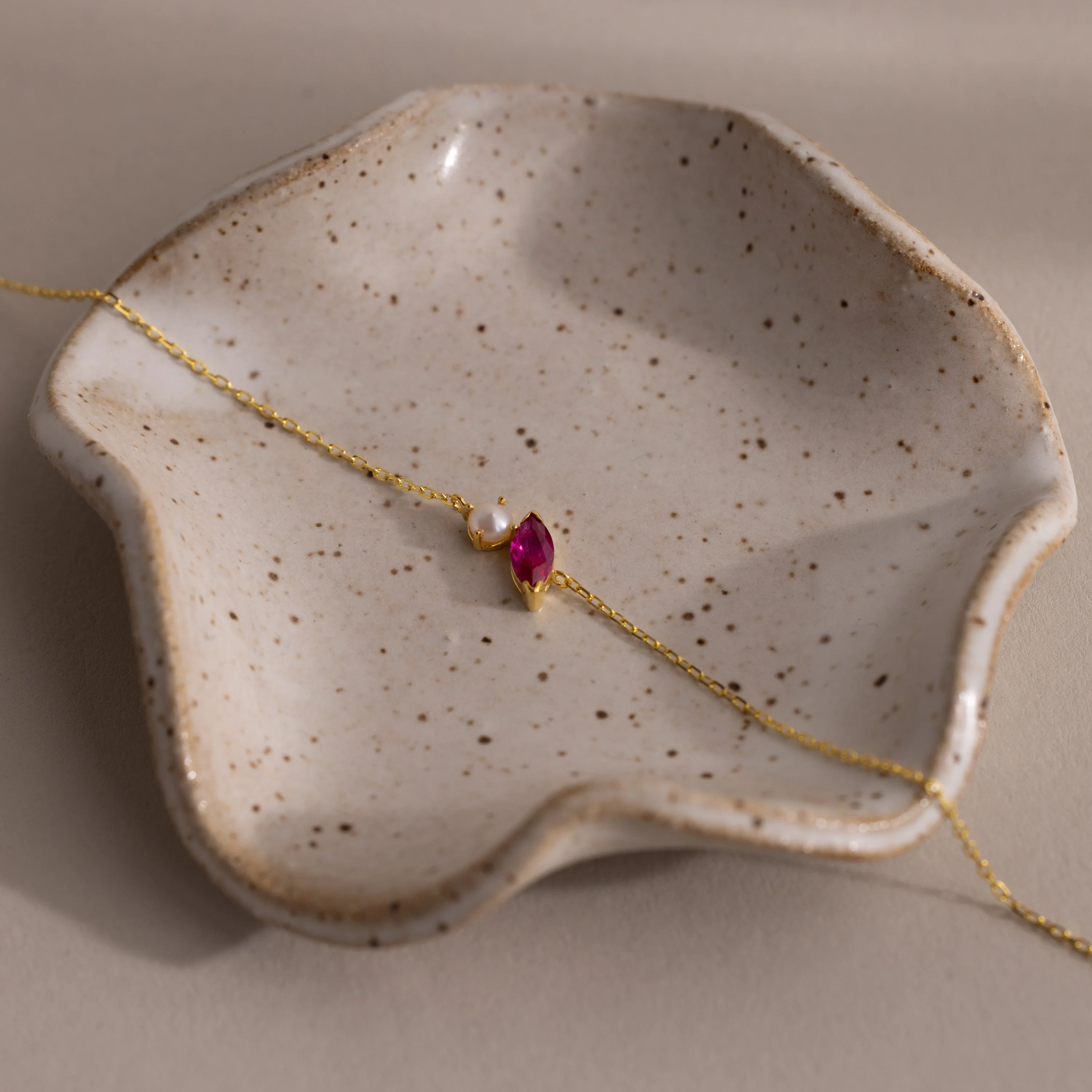 Marquise Birthstone & Pearl Bracelet - Image 17