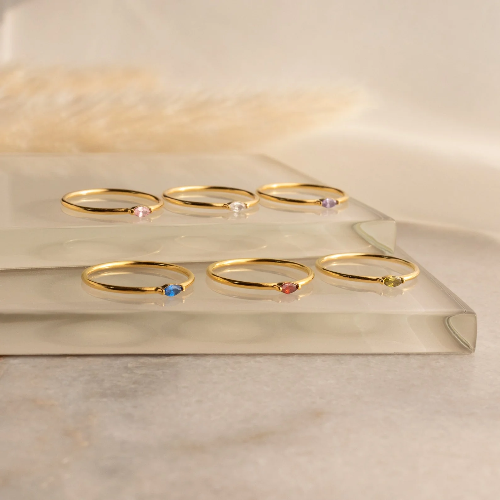 Marquise Birthstone Ring - Image 4