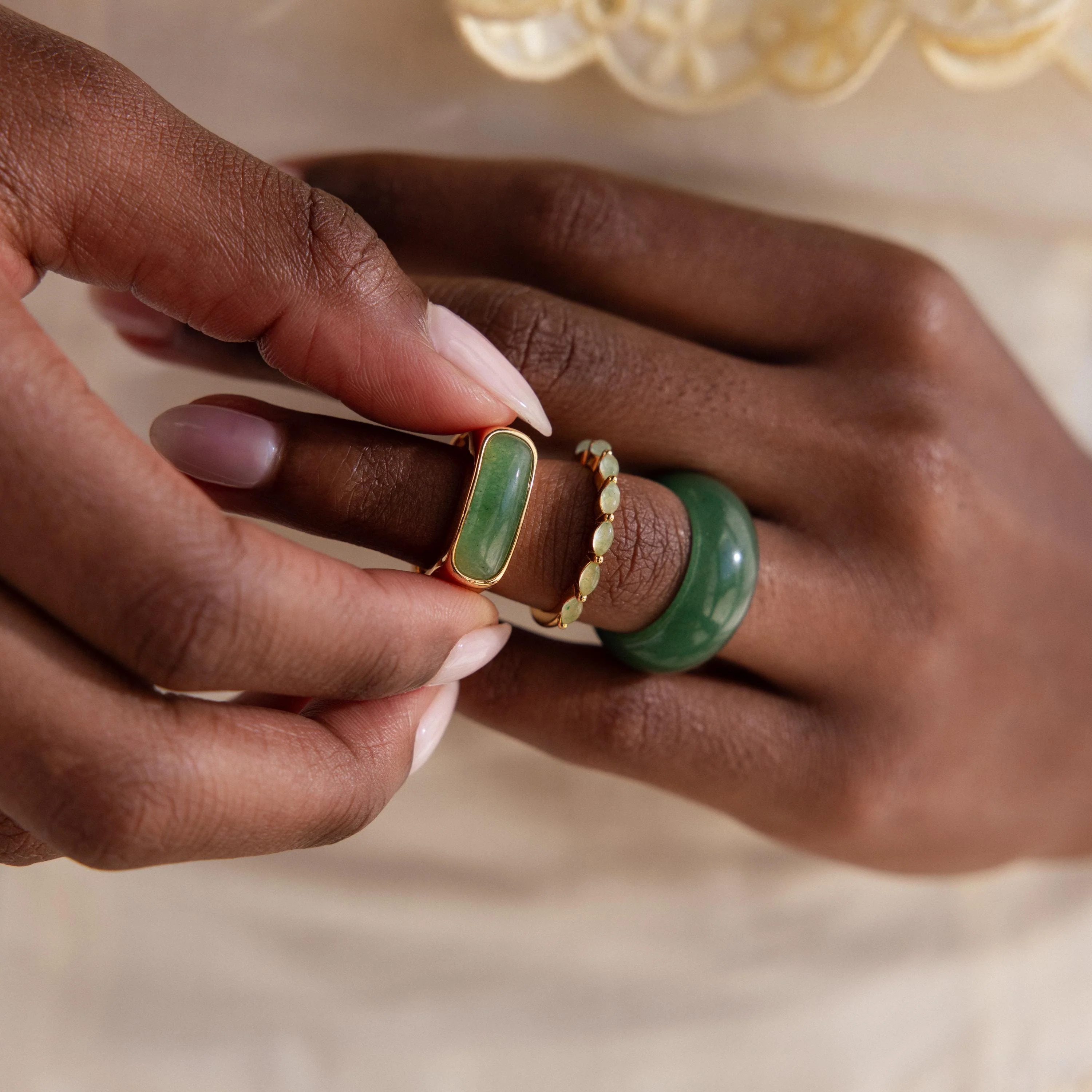 Marquise Jade Ring - Image 8