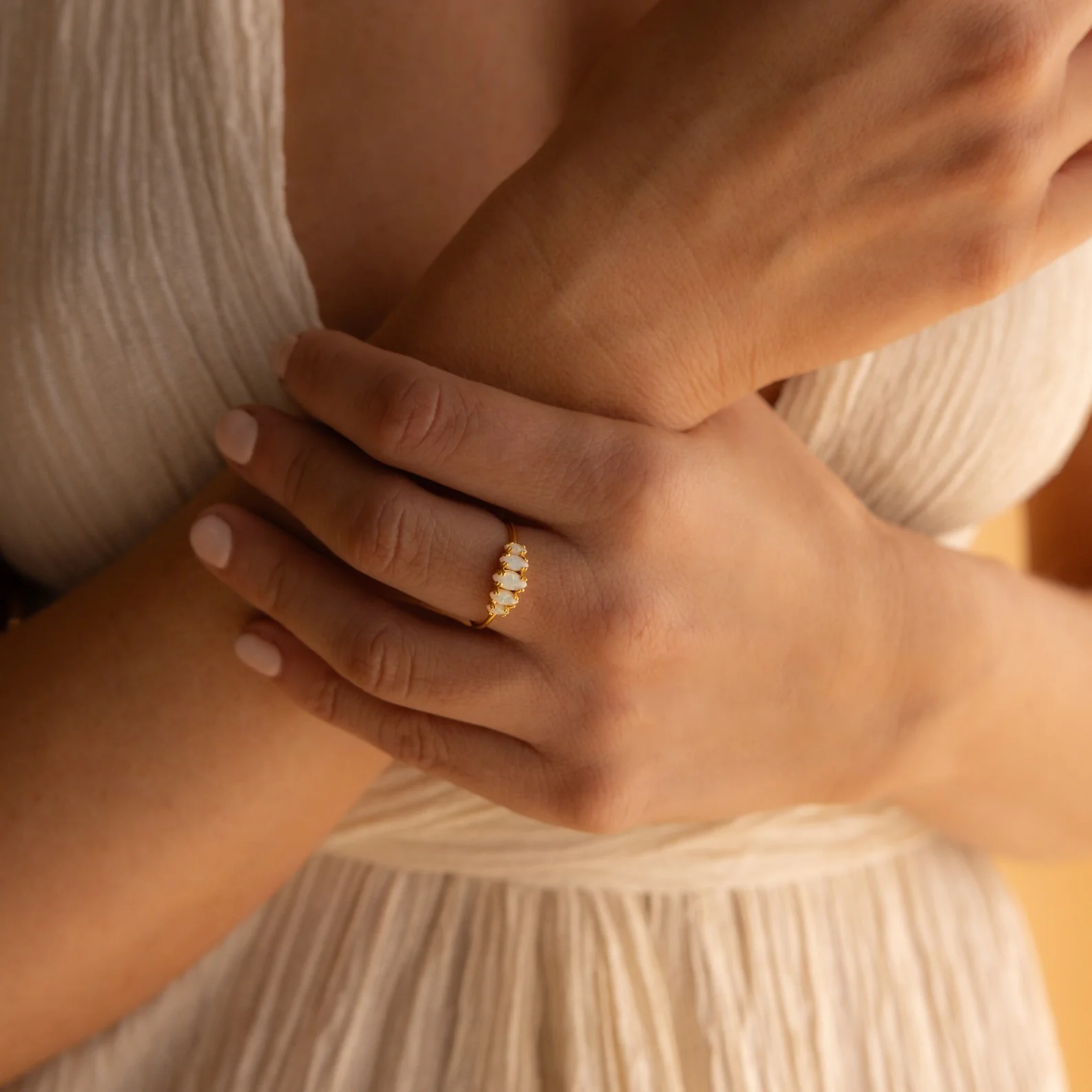 Marquise Opal Statement Ring - Image 2