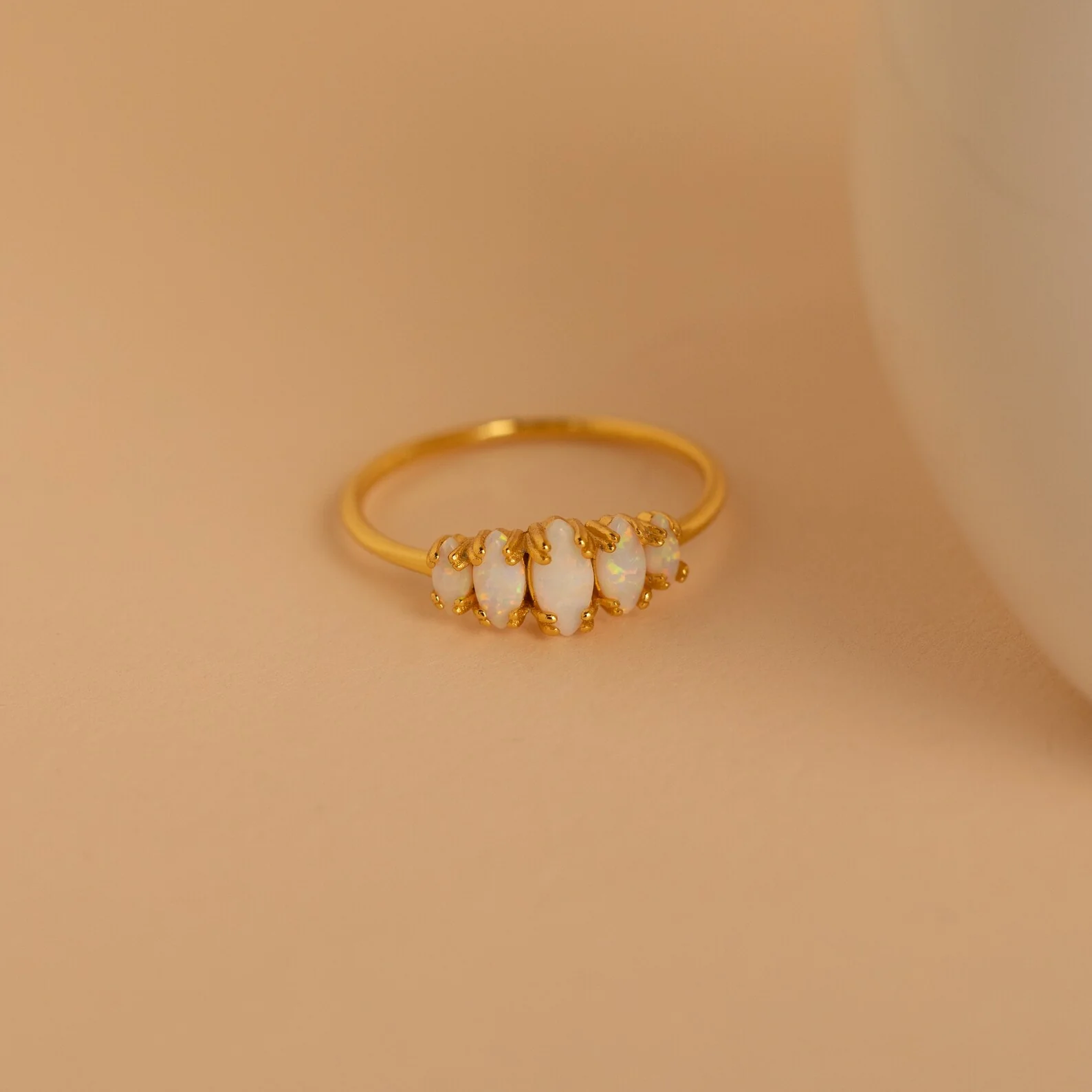 Marquise Opal Statement Ring - Image 3