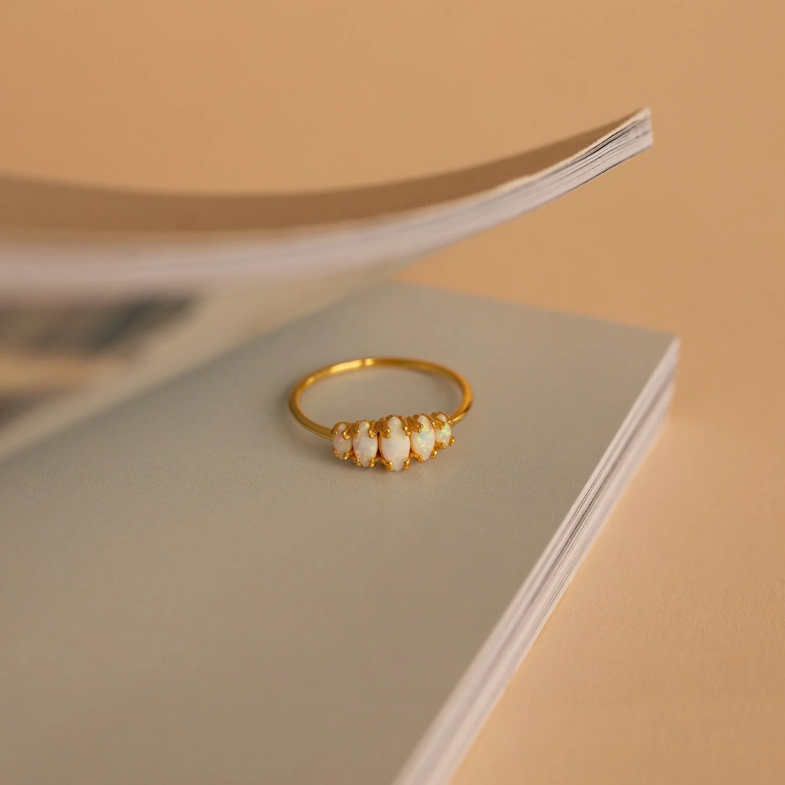 Marquise Opal Statement Ring - Image 5