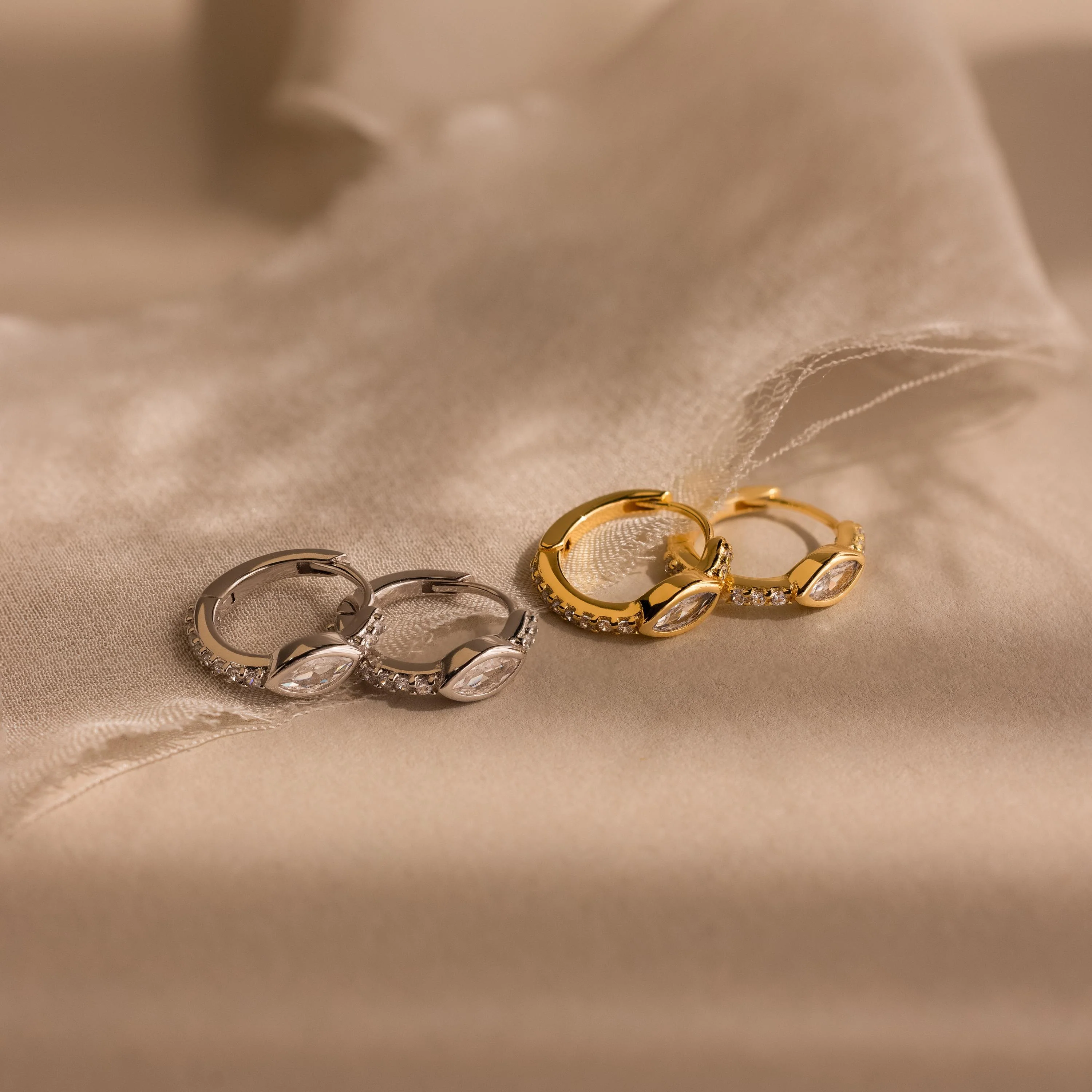 Marquise Pave Huggies - Image 7