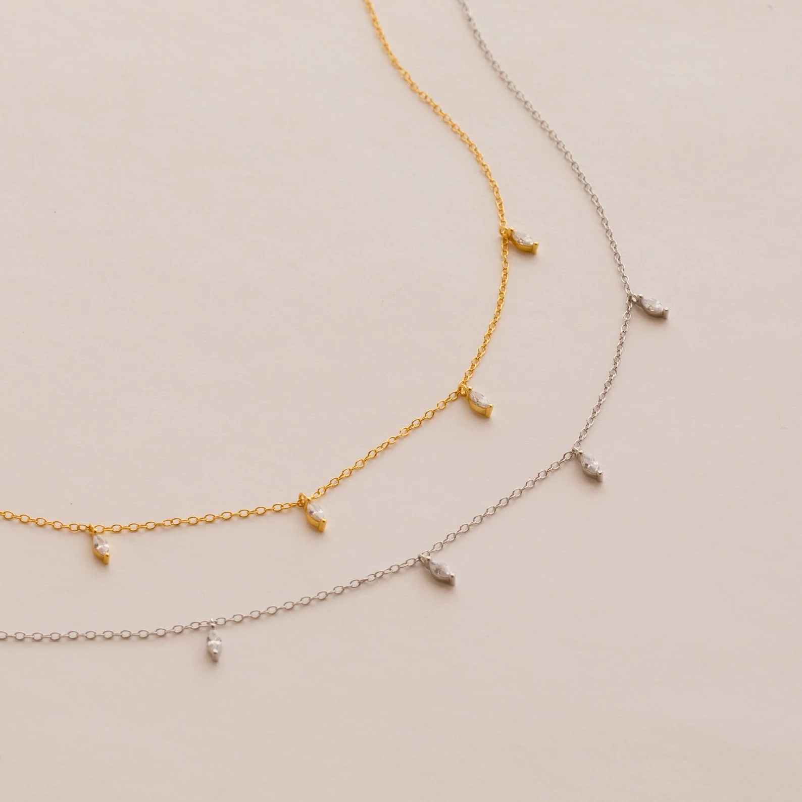 Marquise Station Necklace - Image 4