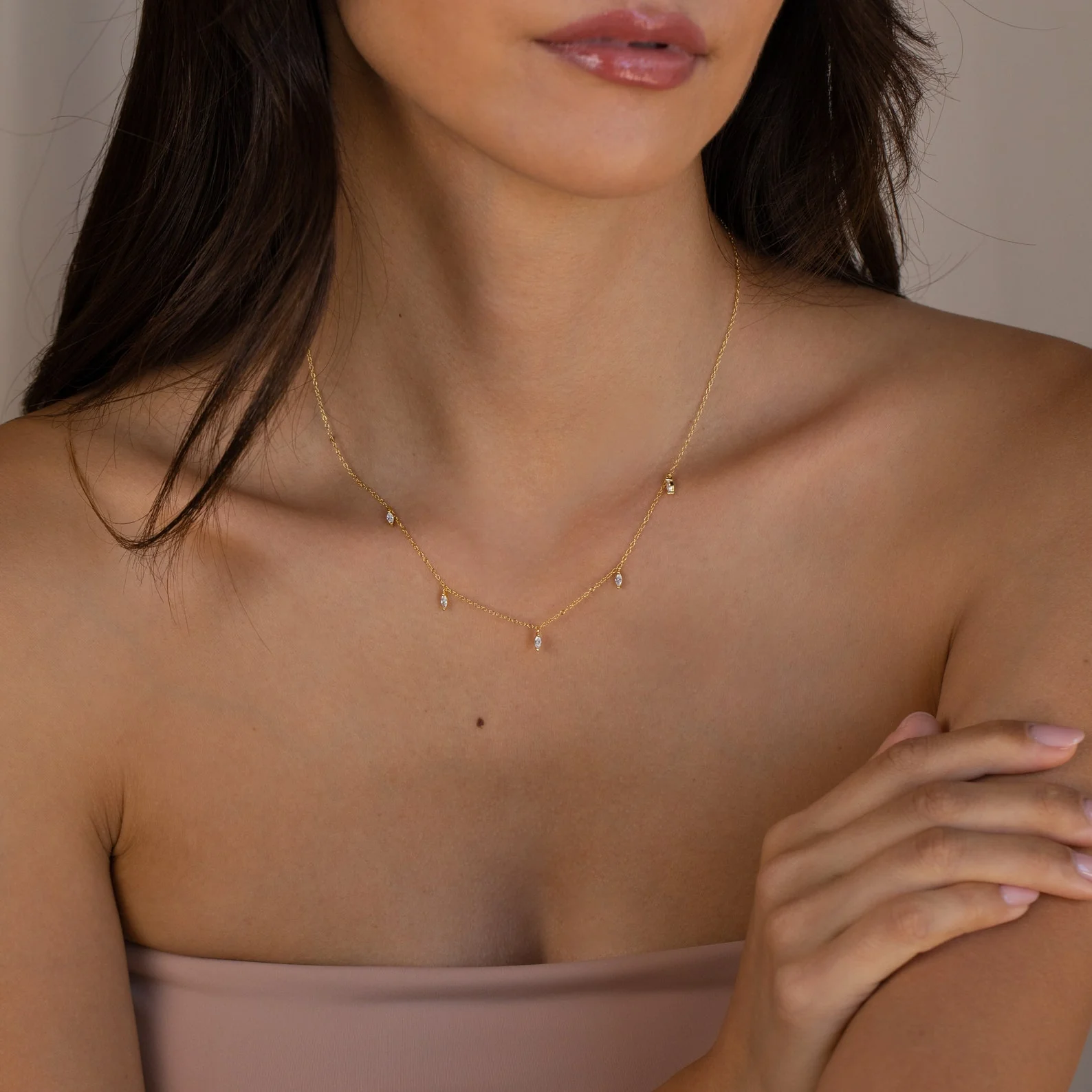 Marquise Station Necklace - Image 6