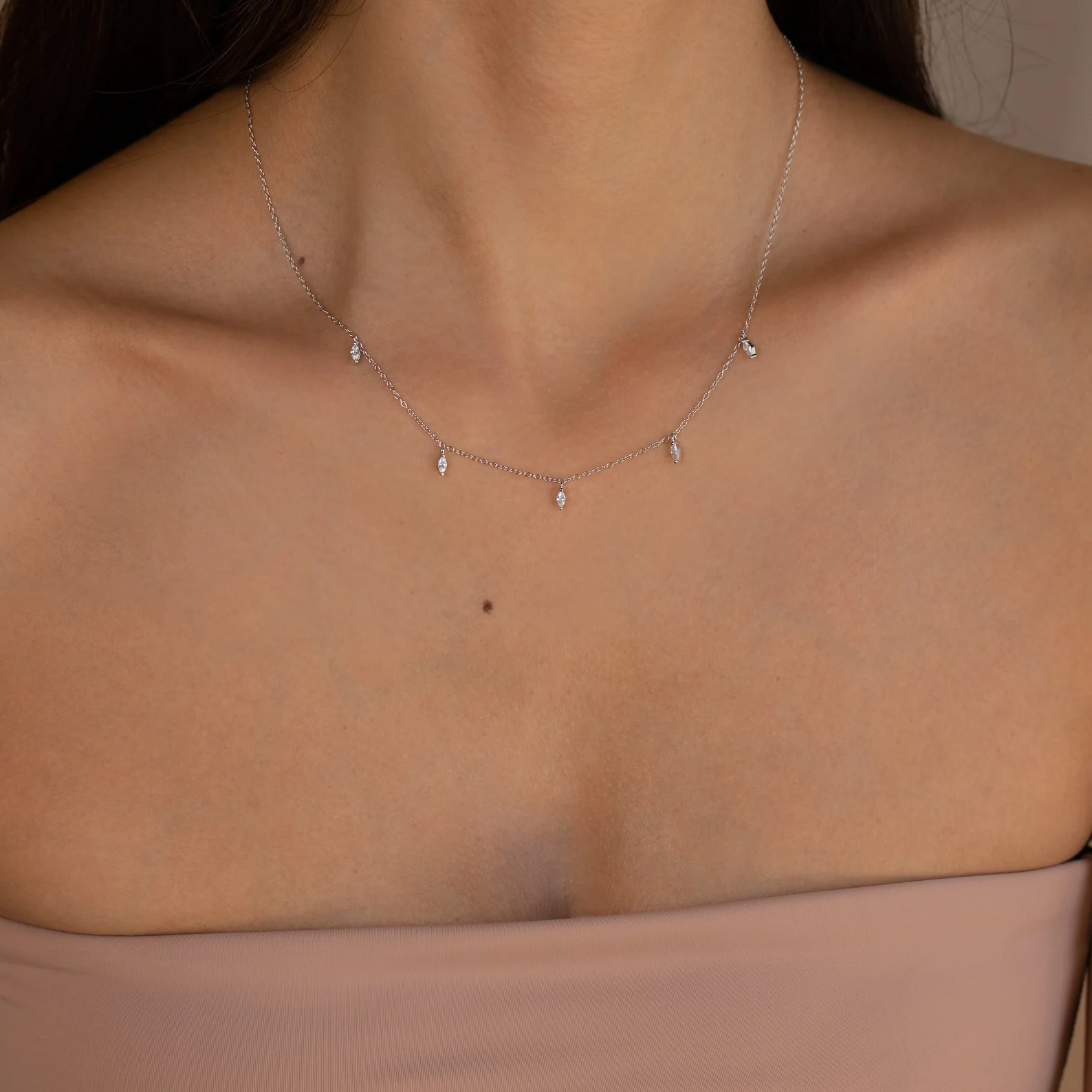 Marquise Station Necklace - Image 8