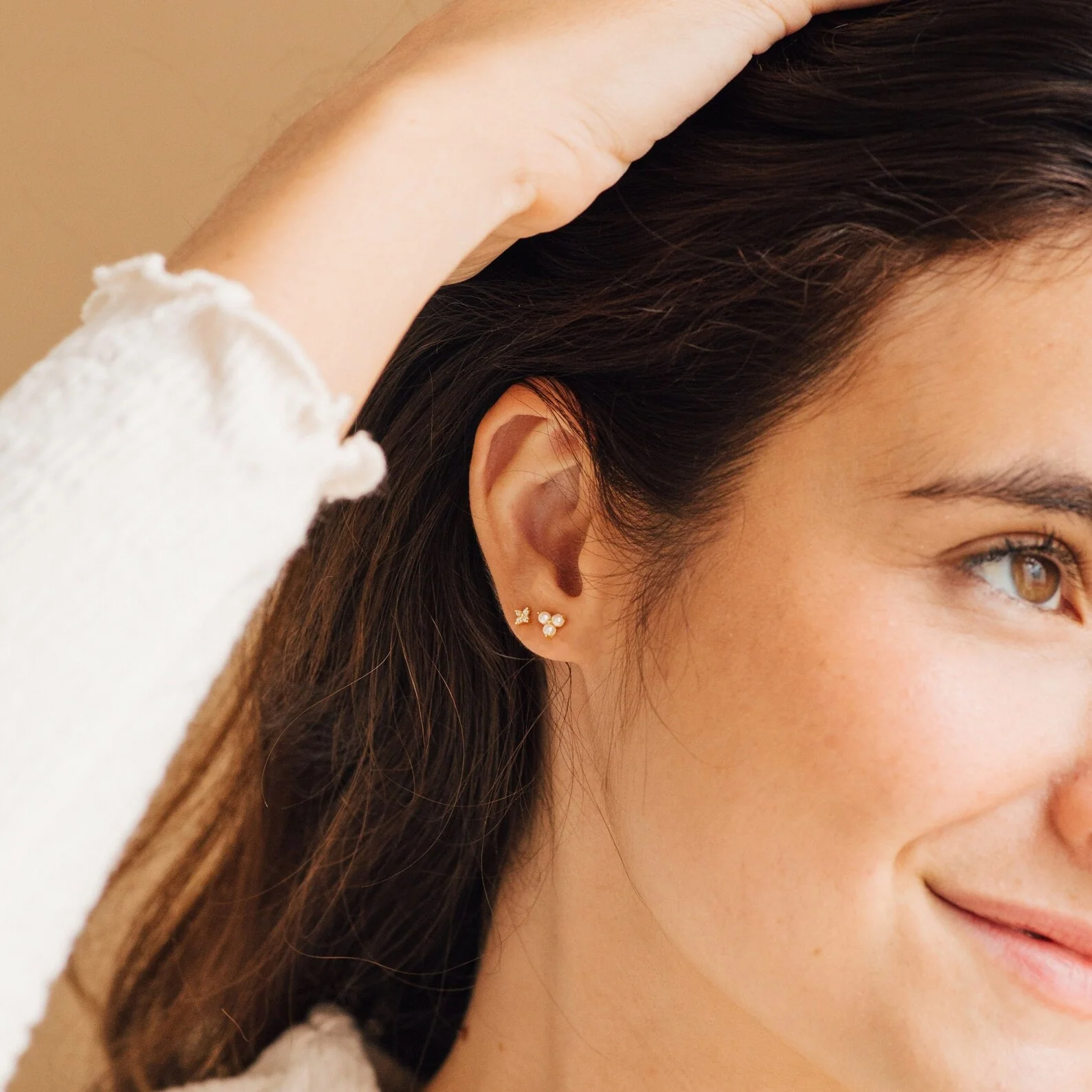 Maud Pearl Studs - Image 7