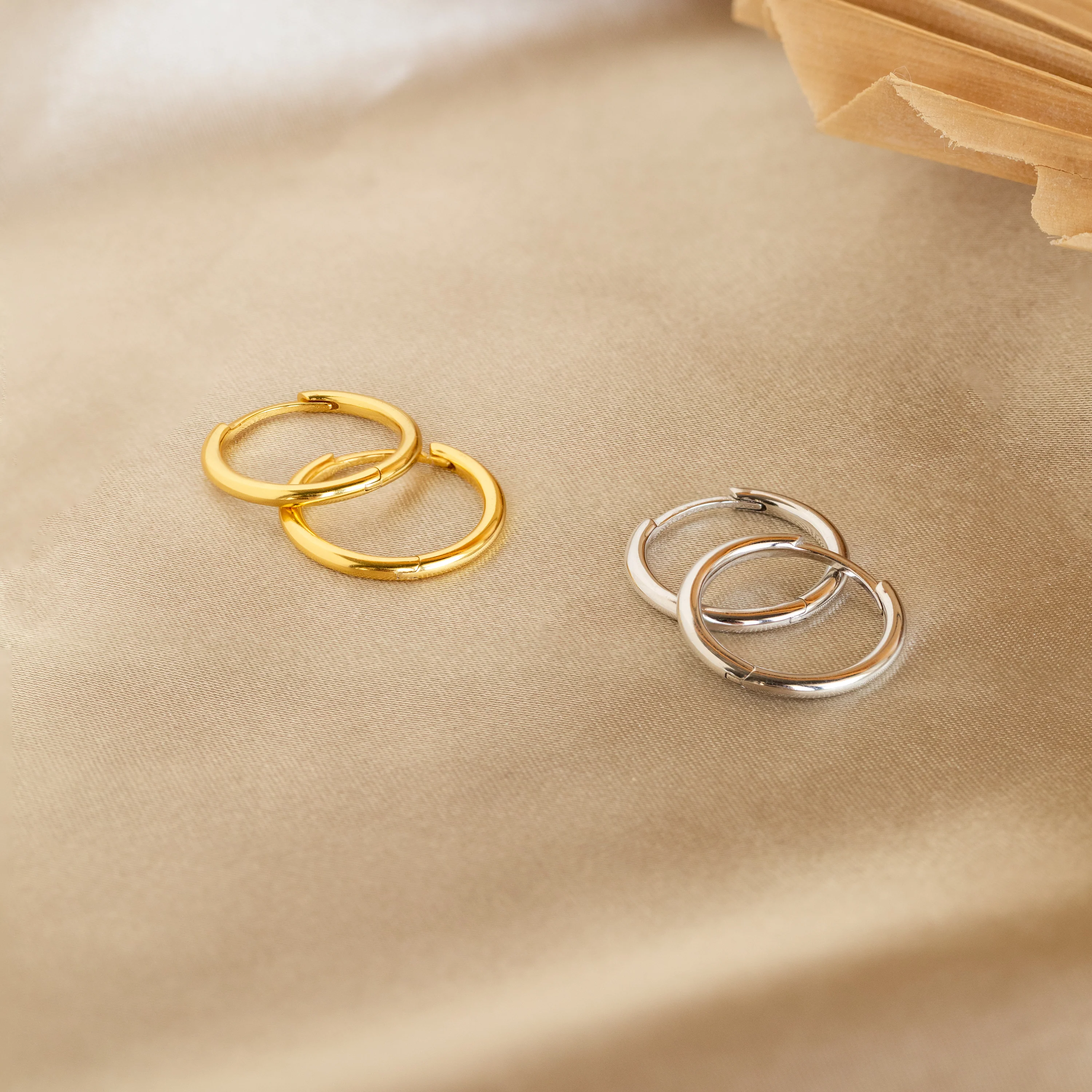 Medium Bold Hoops - Image 3