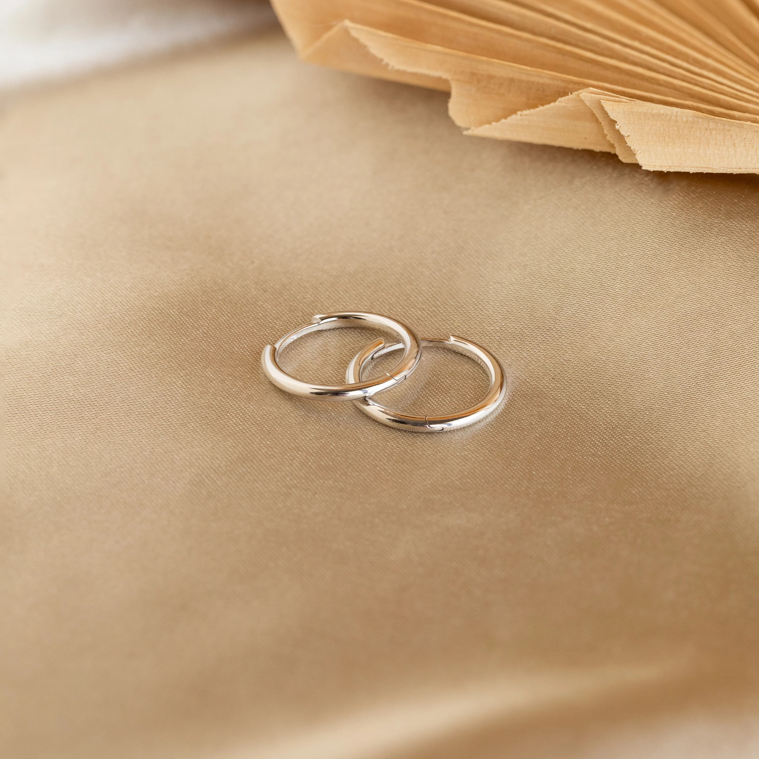 Medium Bold Hoops - Image 7