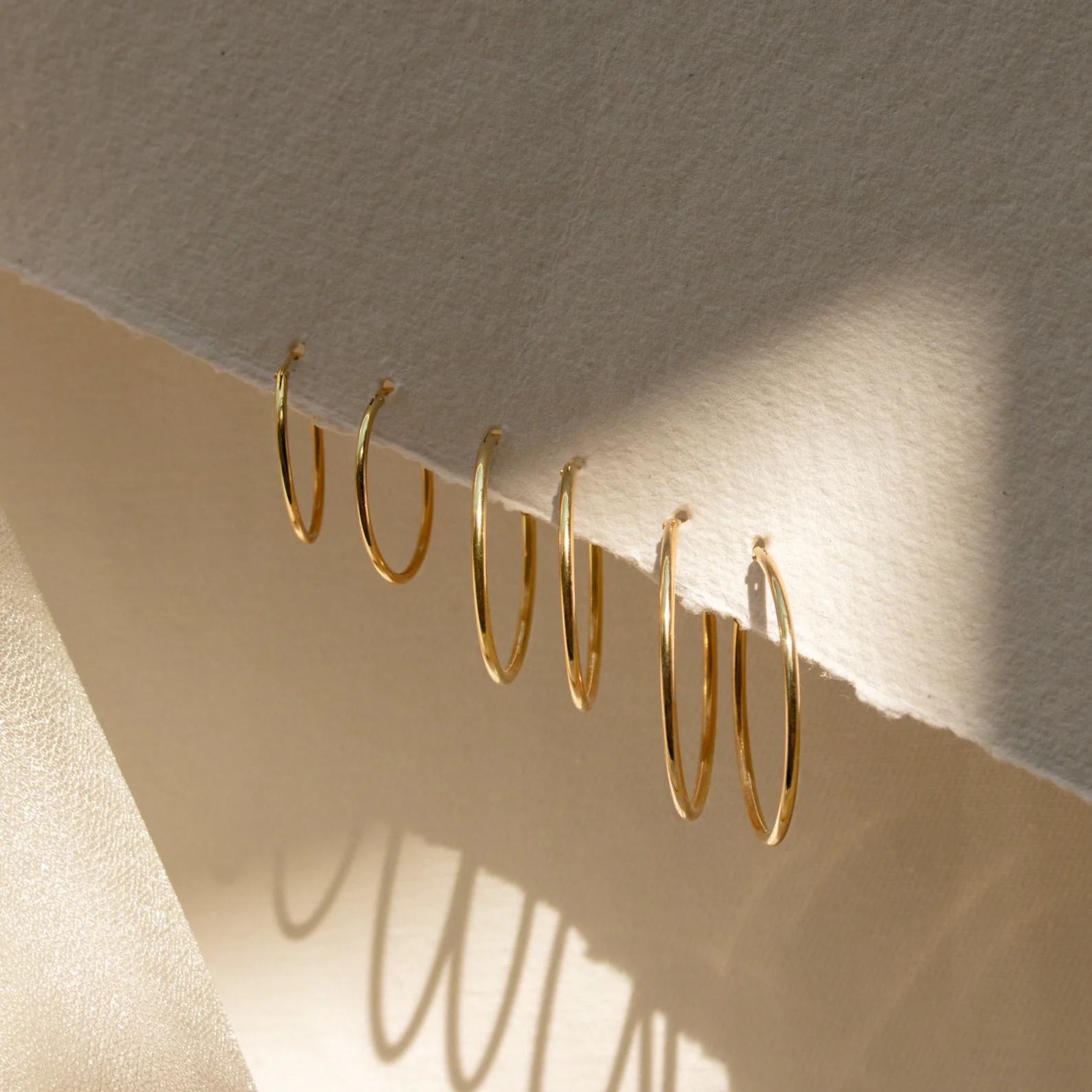 Medium Thin Hoops - Image 3