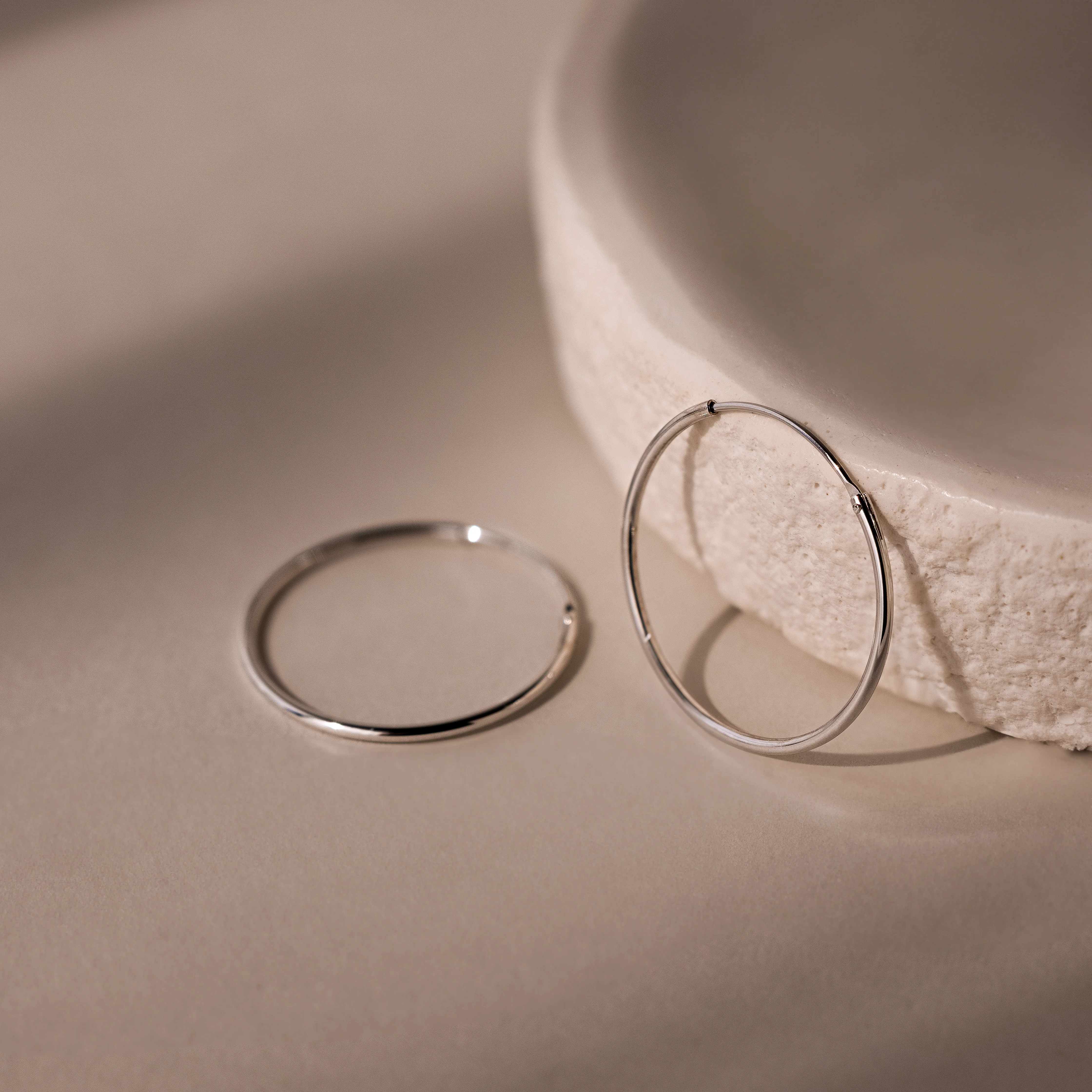 Medium Thin Hoops - Image 5