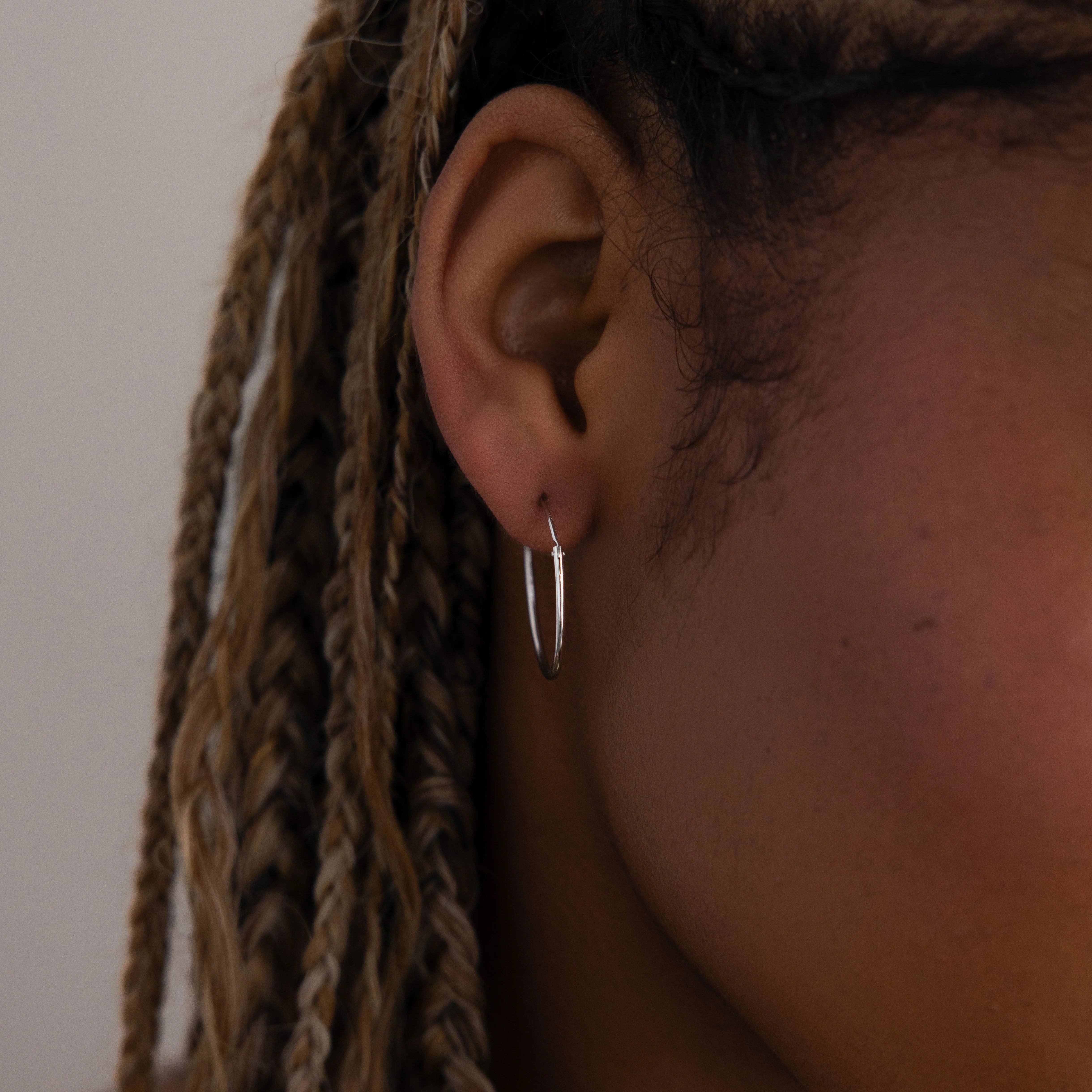 Medium Thin Hoops - Image 6