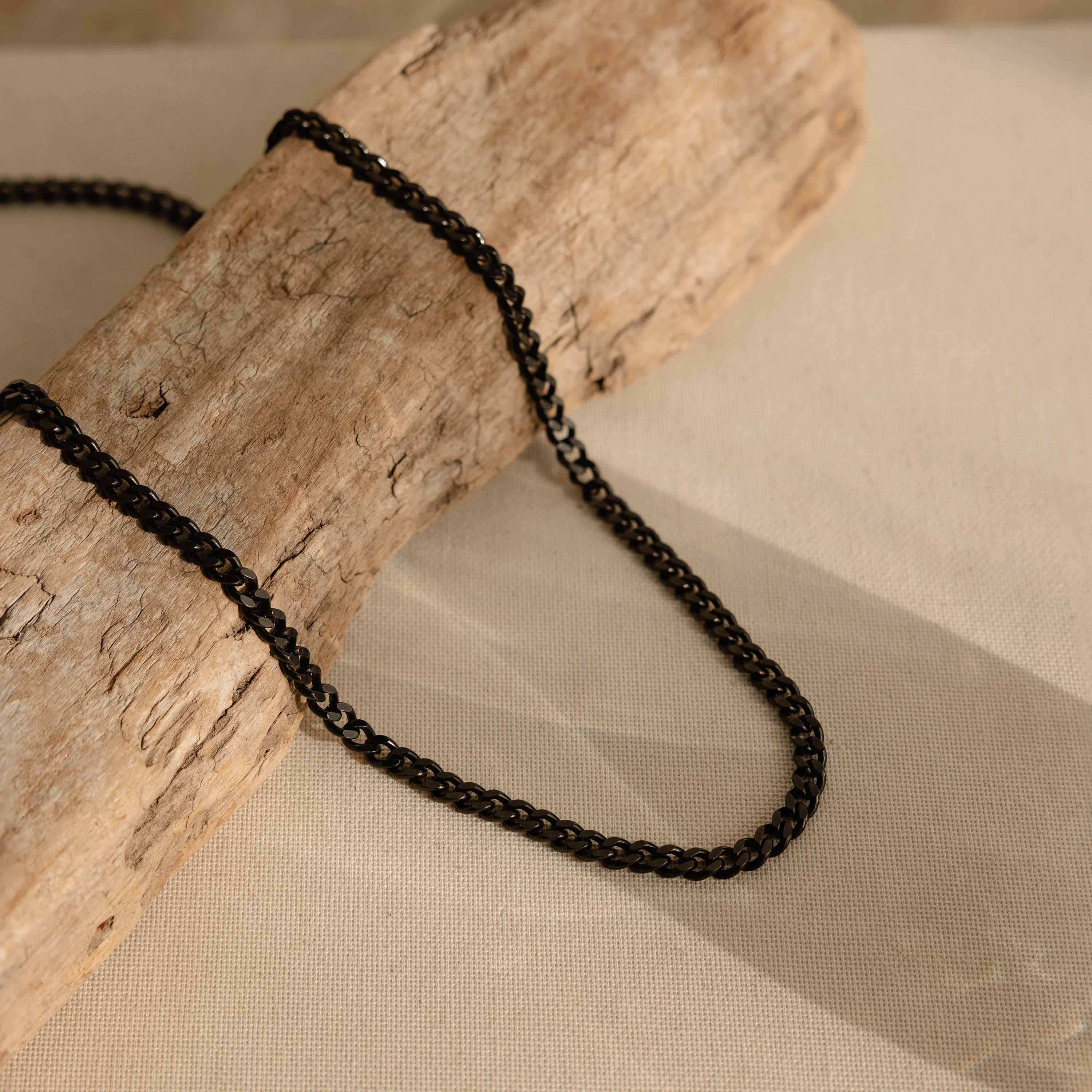 Men's Black Curb Chain - Image 7