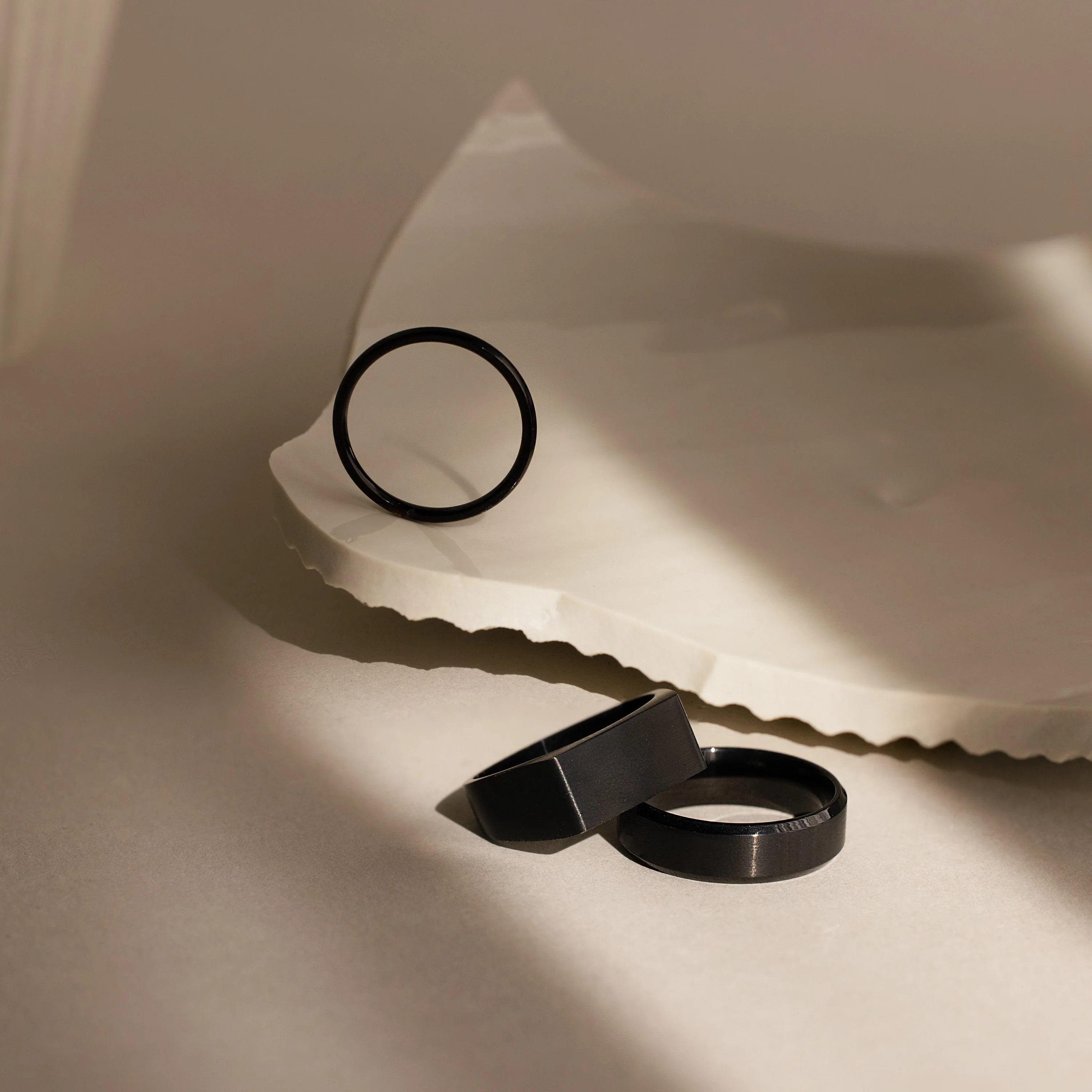Men's Black Signet Ring - Image 6