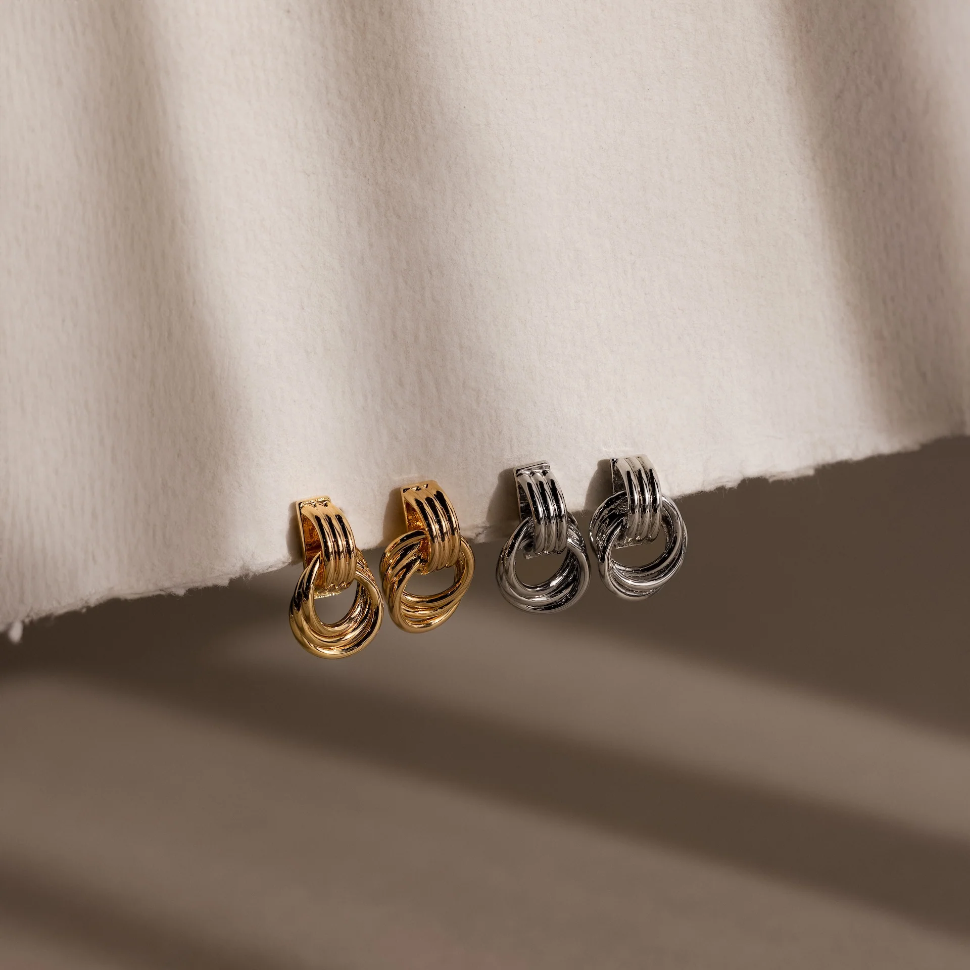 Micro Triple Knot Earrings - Image 8