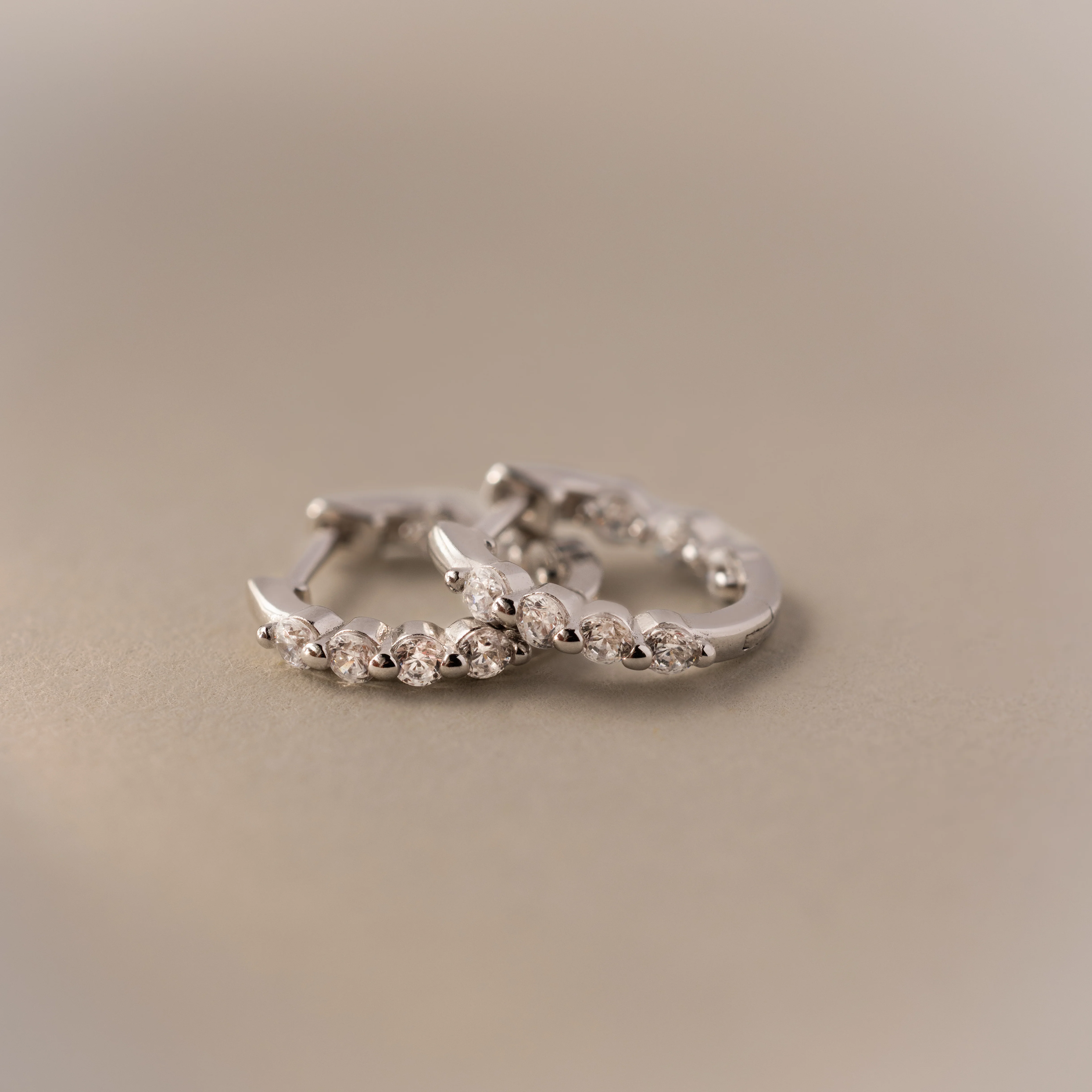 Mini Birthstone Beaded Huggies - Image 4