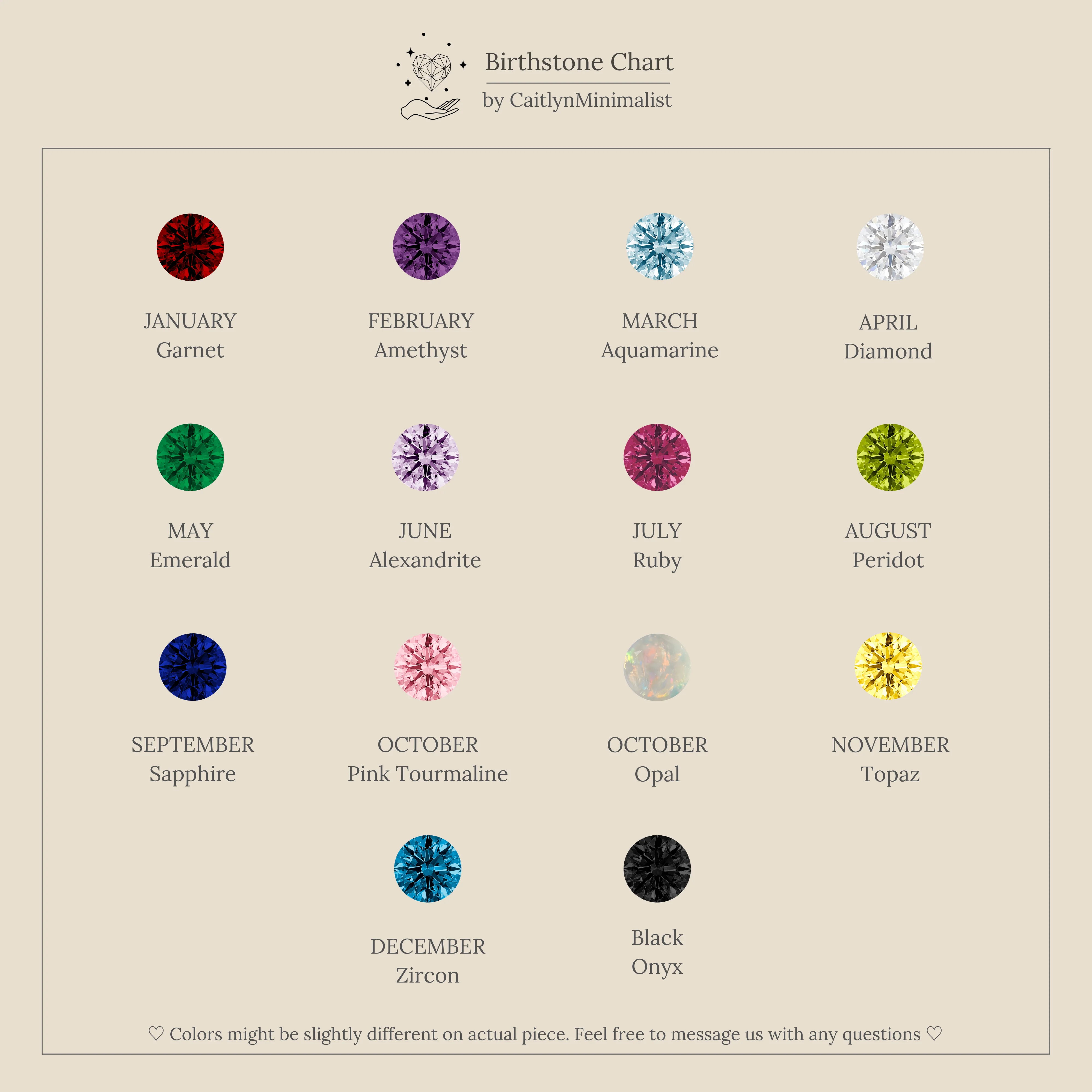 Thin Mini Birthstone Ring - Image 9