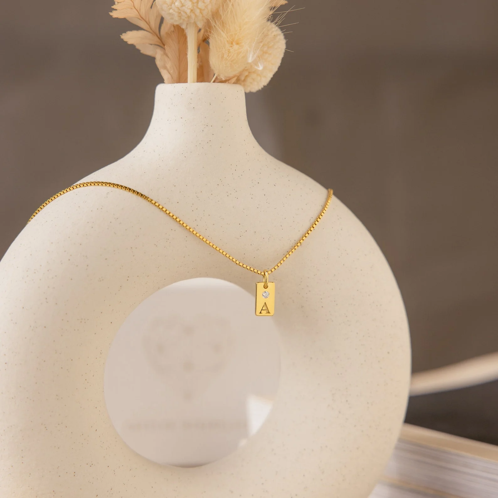Mini Birthstone Tag Necklace - Image 6