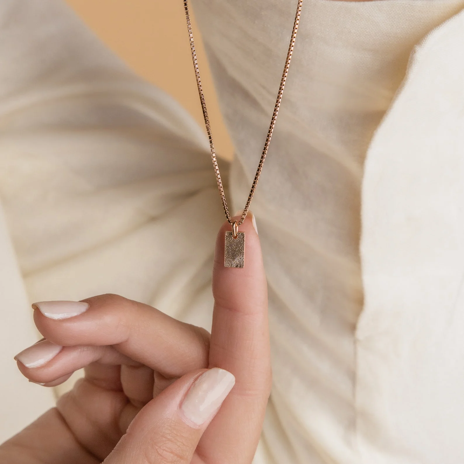 Mini Fingerprint Tag Necklace - Image 8