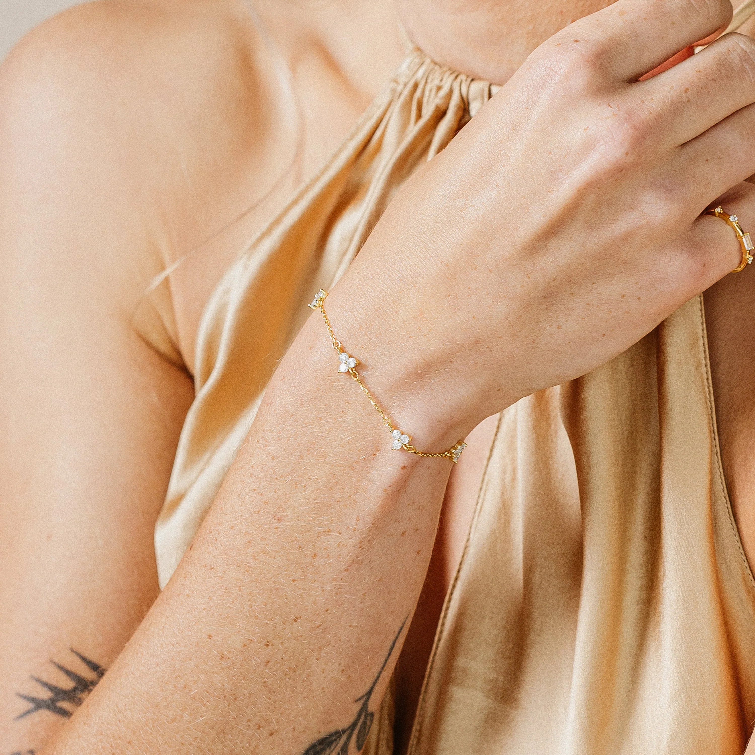 Mini Lily Diamond Bracelet - Image 2