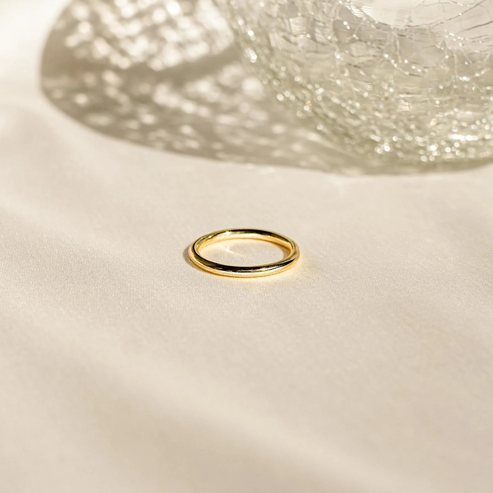 Minimal Stacking Ring in 18K Gold - Image 3