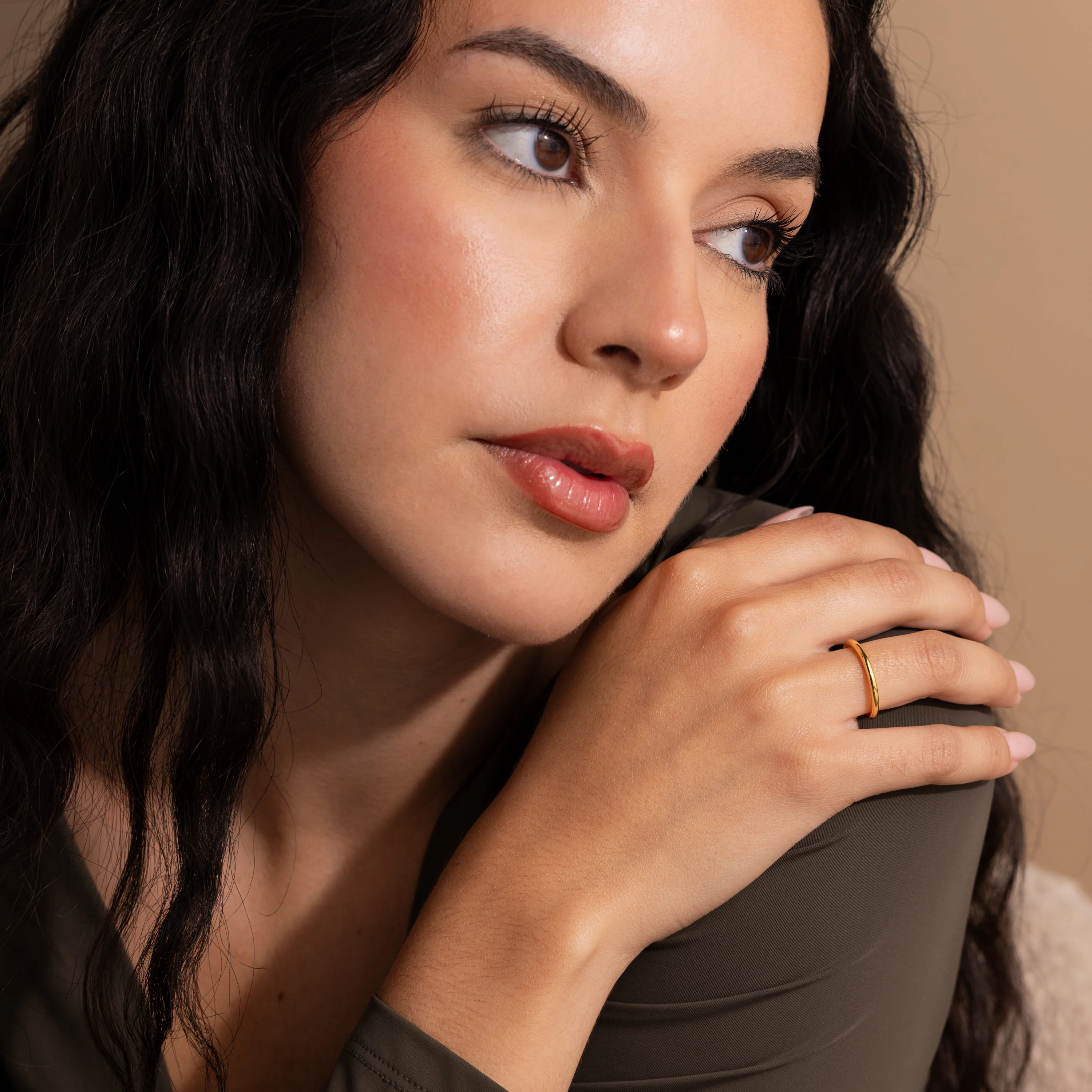 Minimal Stacking Ring in 18K Gold - Image 6