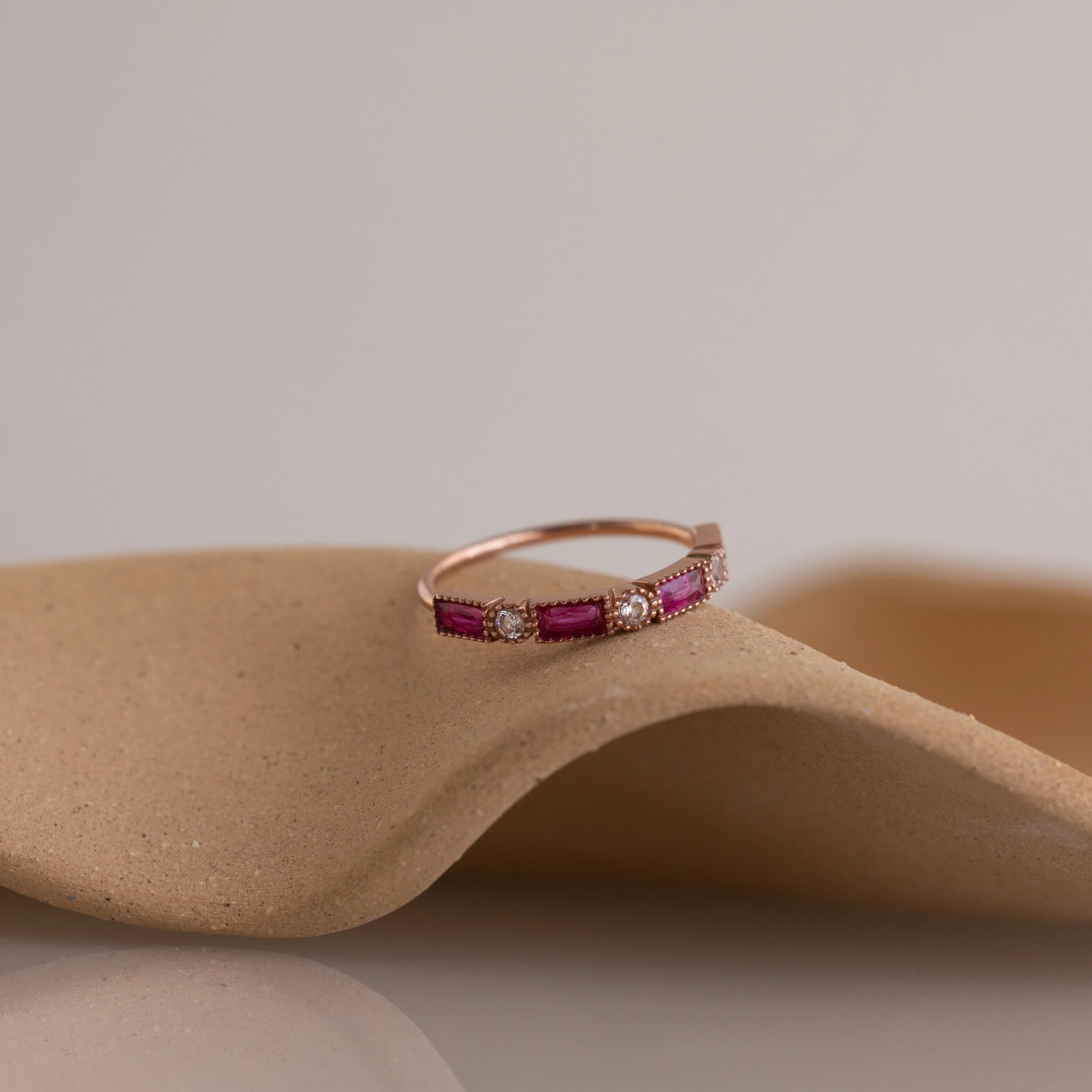 Mixed Art Deco Birthstone Ring - Image 4