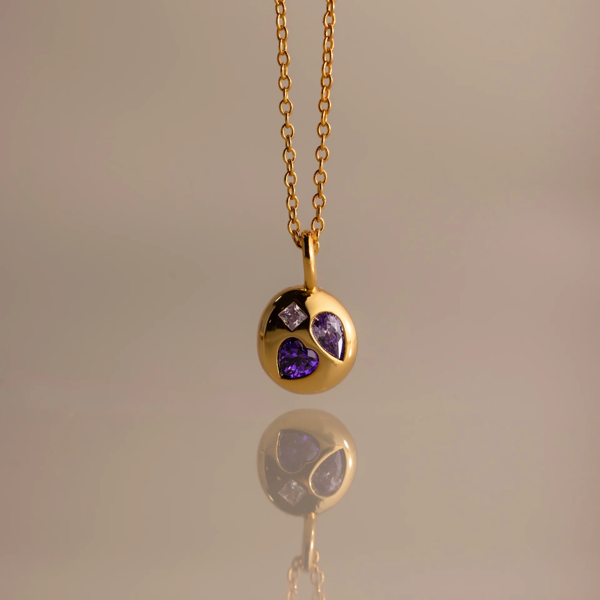 Mixed Birthstone Capsule Necklace - Image 10