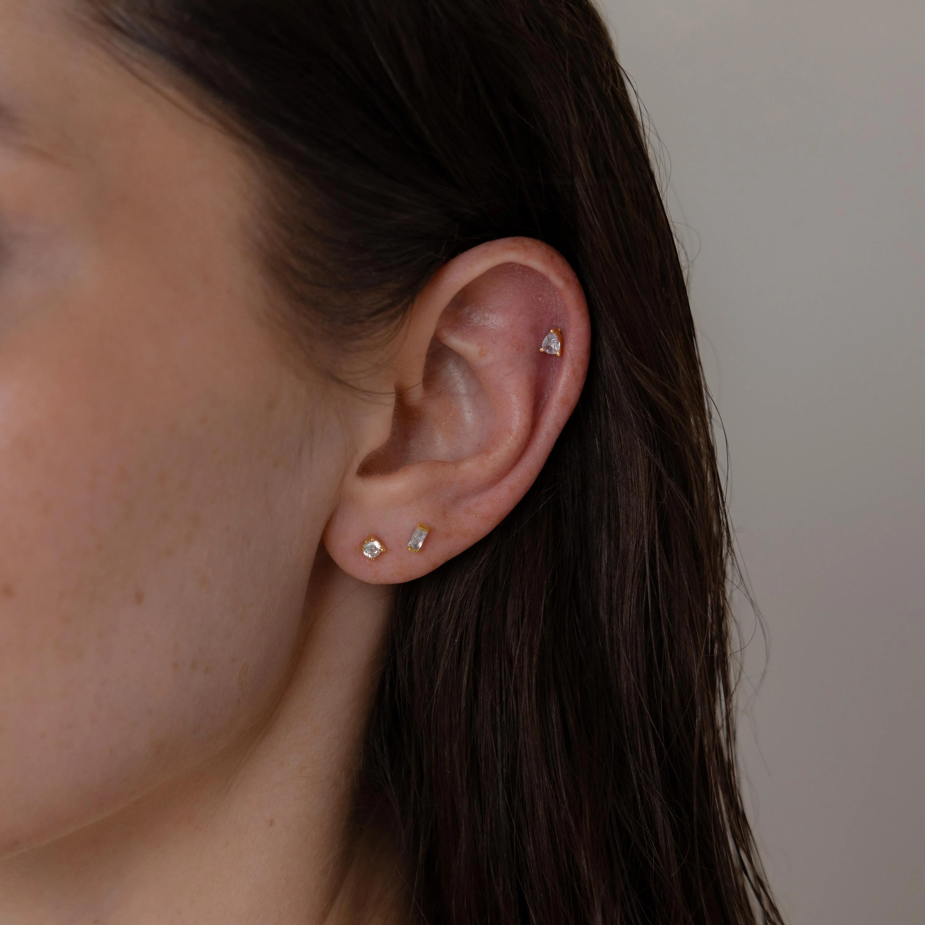Mixed Diamond Flat Back Stud Set - Image 2