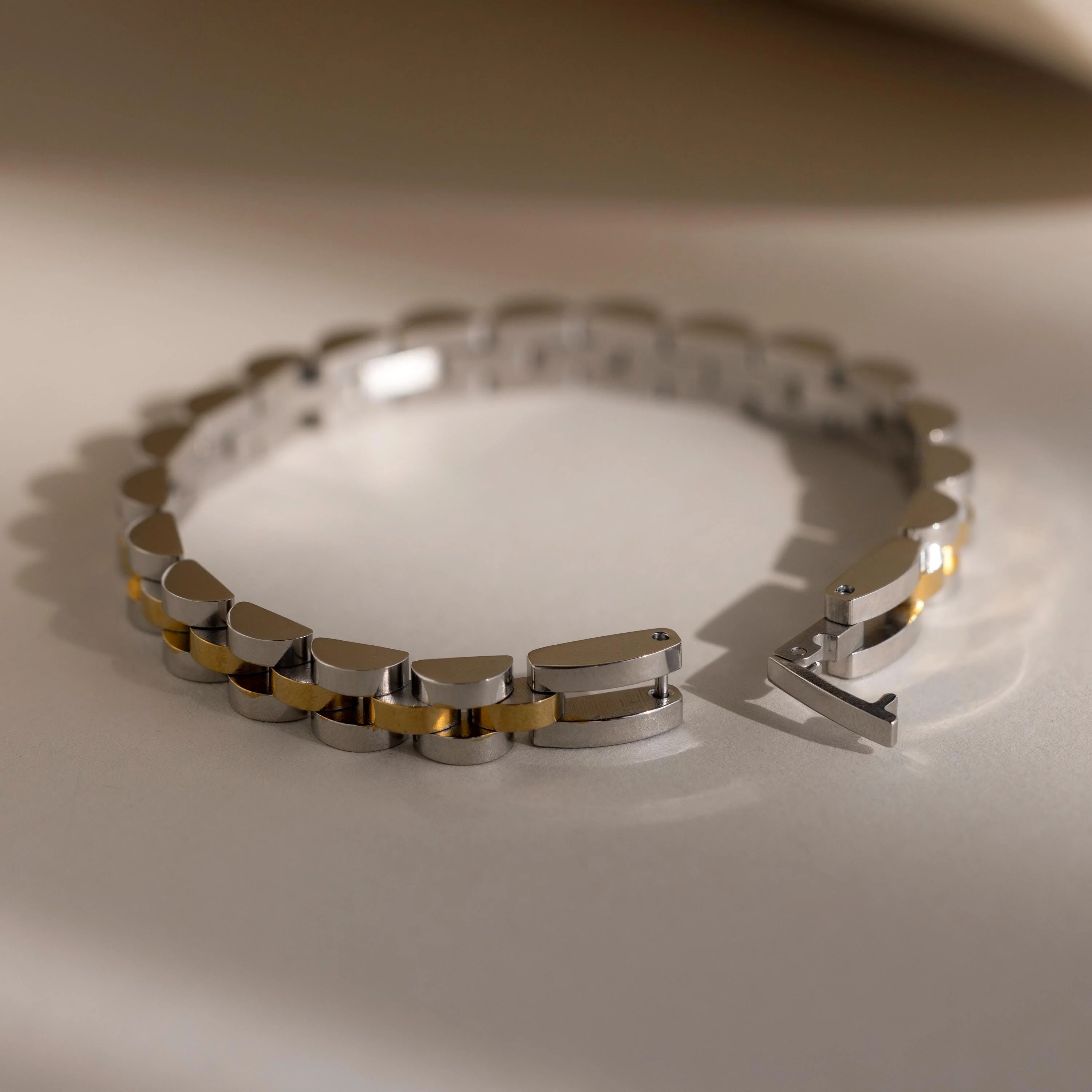 Mixed Metal Link Bracelet - Image 5