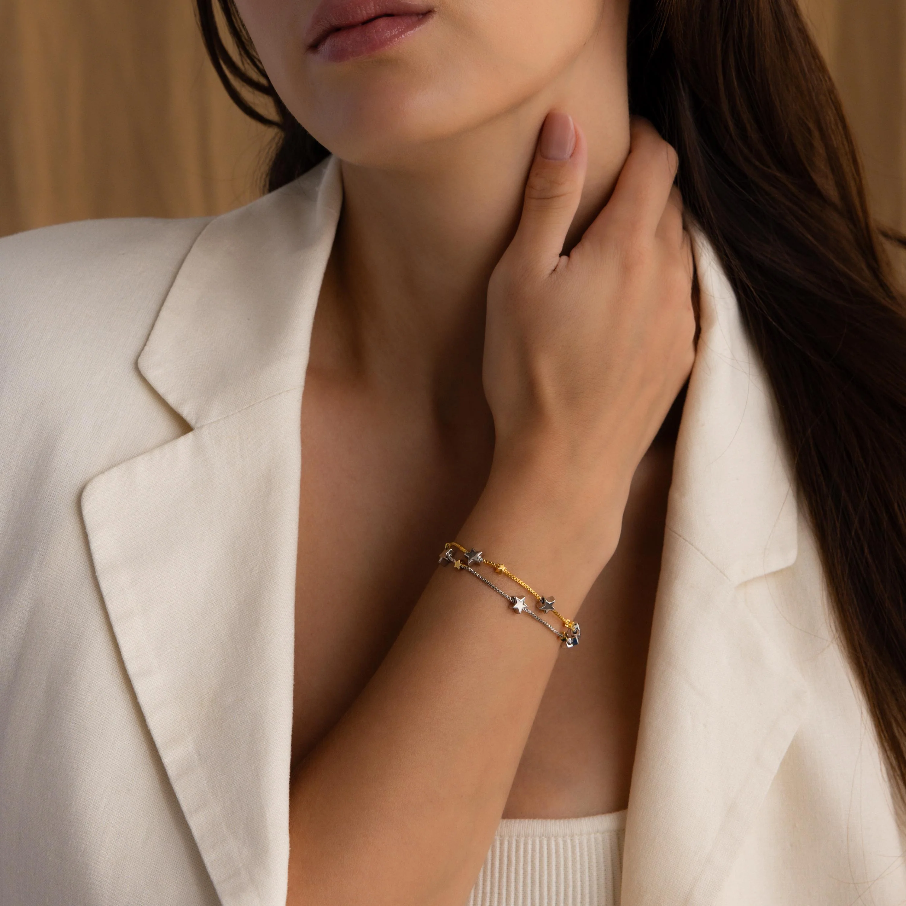 Mixed Metal Star Bracelet - Image 8